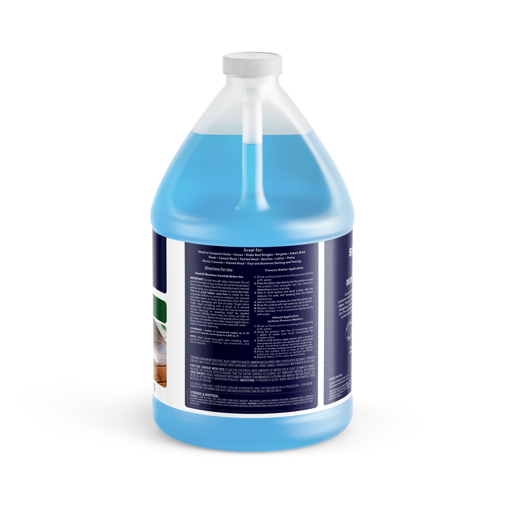 slide 3 of 5, Bioesque Solutions 1-gallon Deck and patio Concentrated Outdoor Cleaner, 1 ct