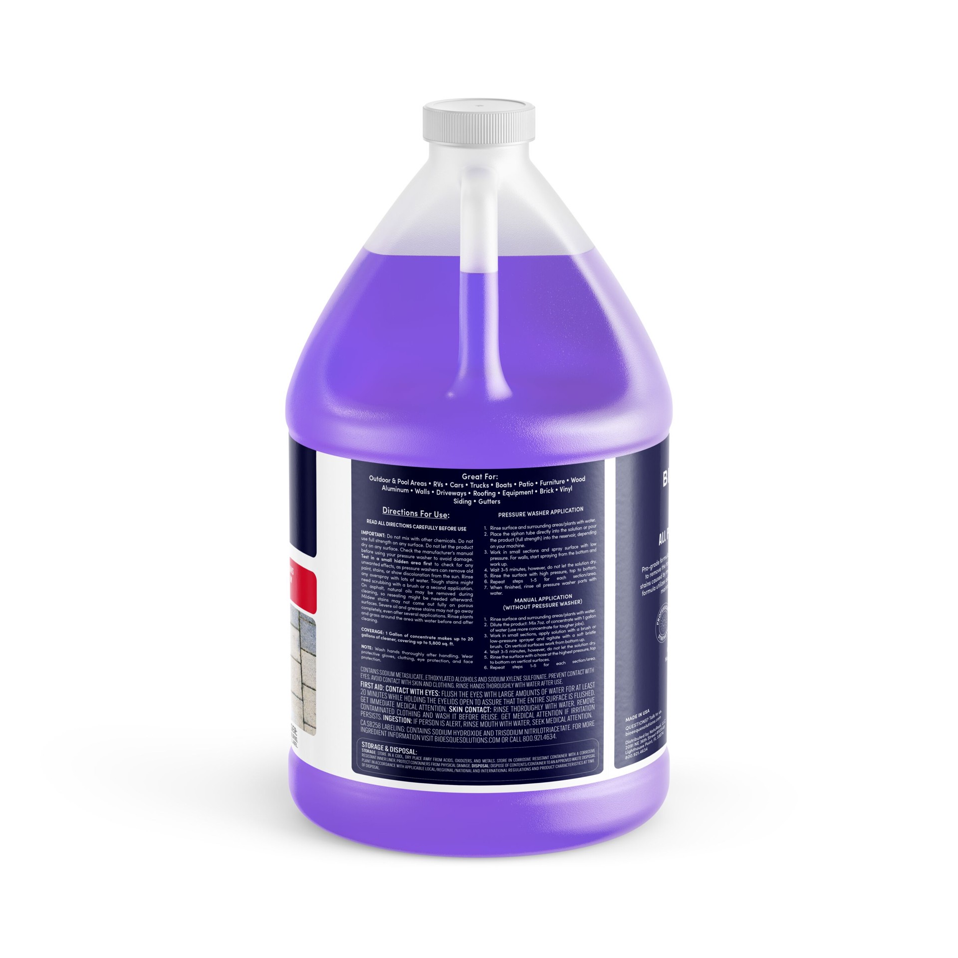 slide 3 of 5, Bioesque Solutions 1-gallon Multi-surface Outdoor Cleaner, 1 ct