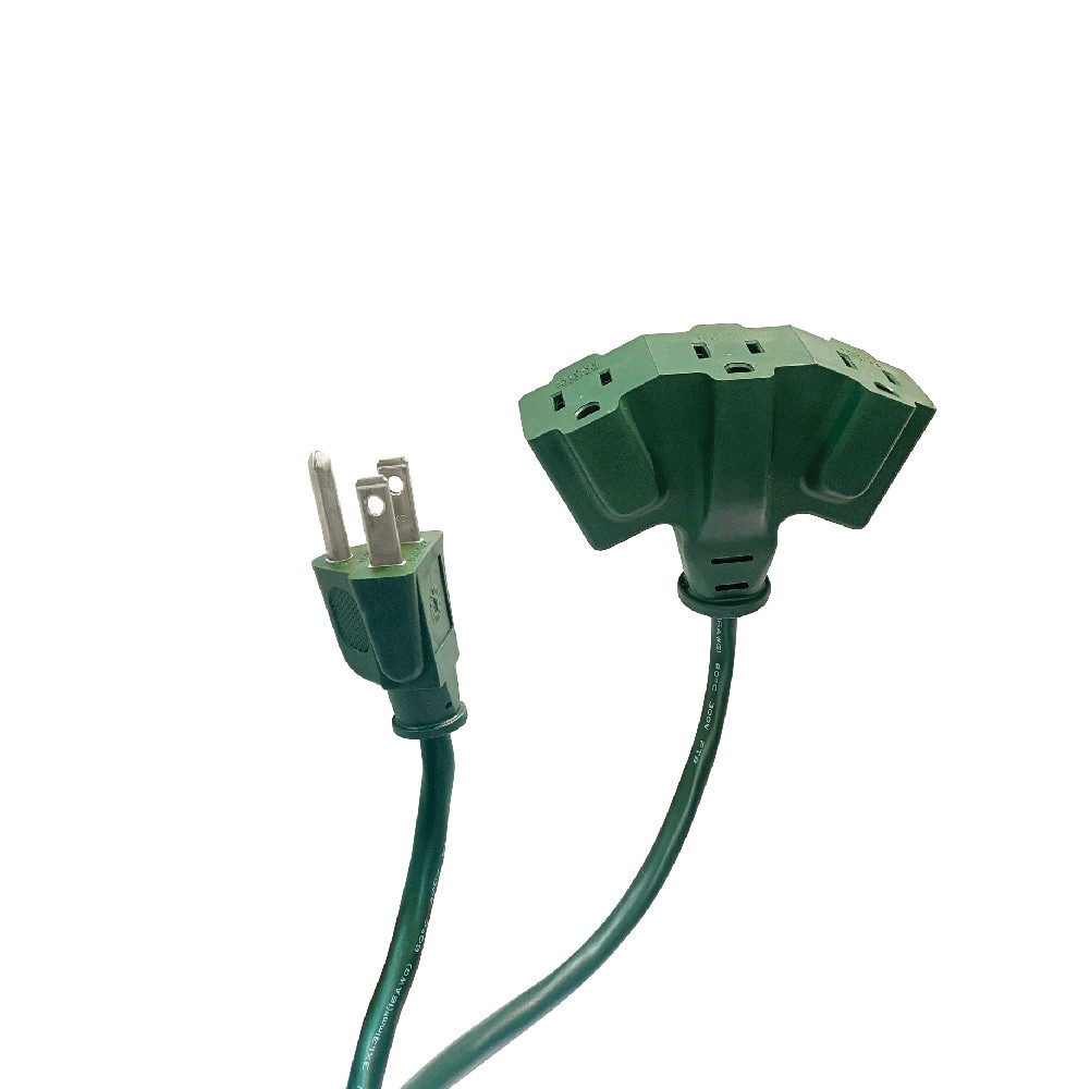 slide 2 of 4, Utilitech 25-ft 16 / 3 Light Duty 1 Prong Green Indoor/Outdoor Extension Power Cord, 1 ct