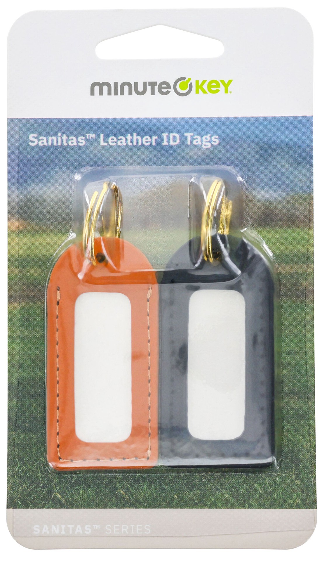 slide 1 of 6, Minute Key 2 -Pack Brown and Black ID tag, 1 ct