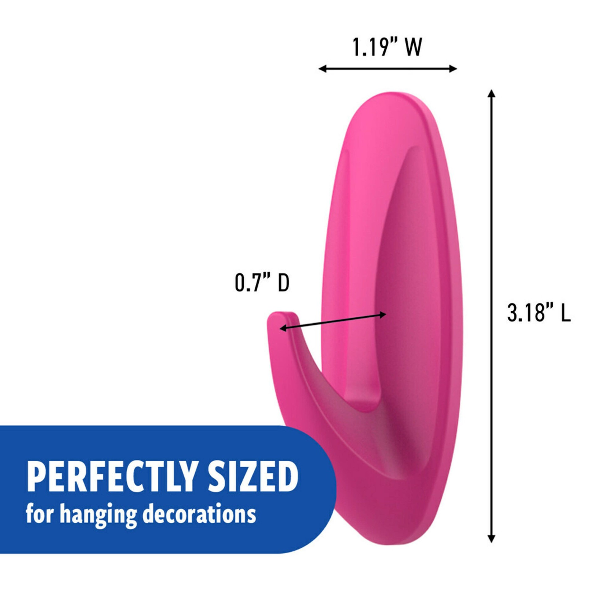 slide 2 of 6, Command Limited Edition Color Collection 2 -Pack Dragonfruit Adhesive Storage/Utility hook (, 1 ct