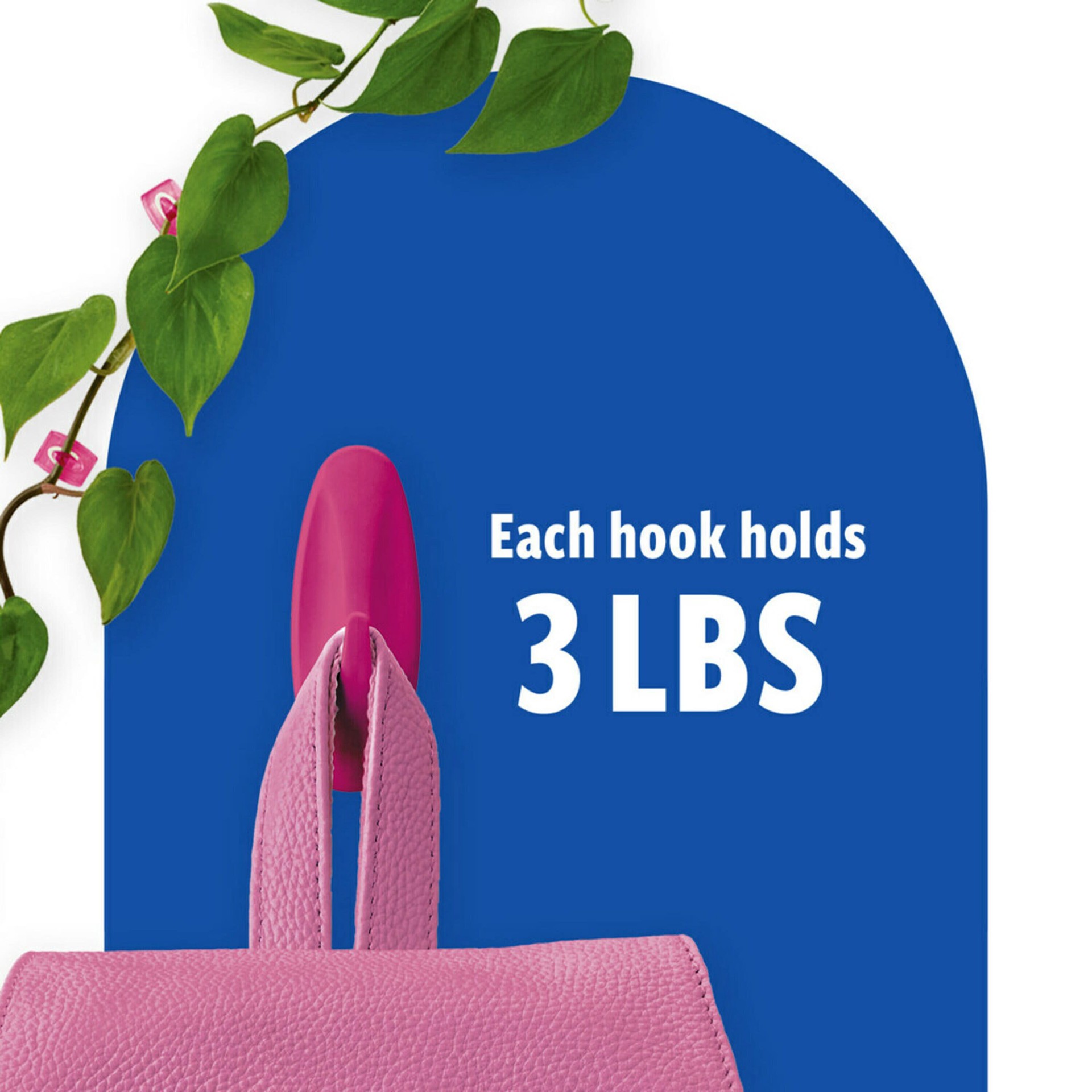 slide 4 of 6, Command Limited Edition Color Collection 2 -Pack Dragonfruit Adhesive Storage/Utility hook (, 1 ct