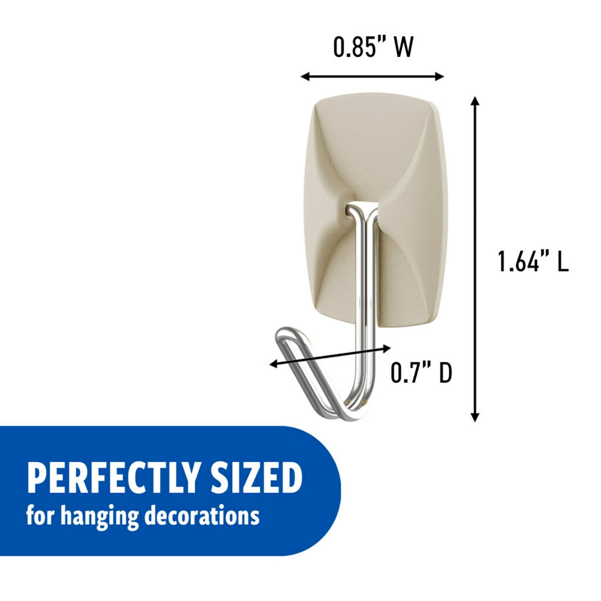 slide 3 of 6, Command Limited Edition Color Collection Gray Hanging hooks and nails (, 1 ct