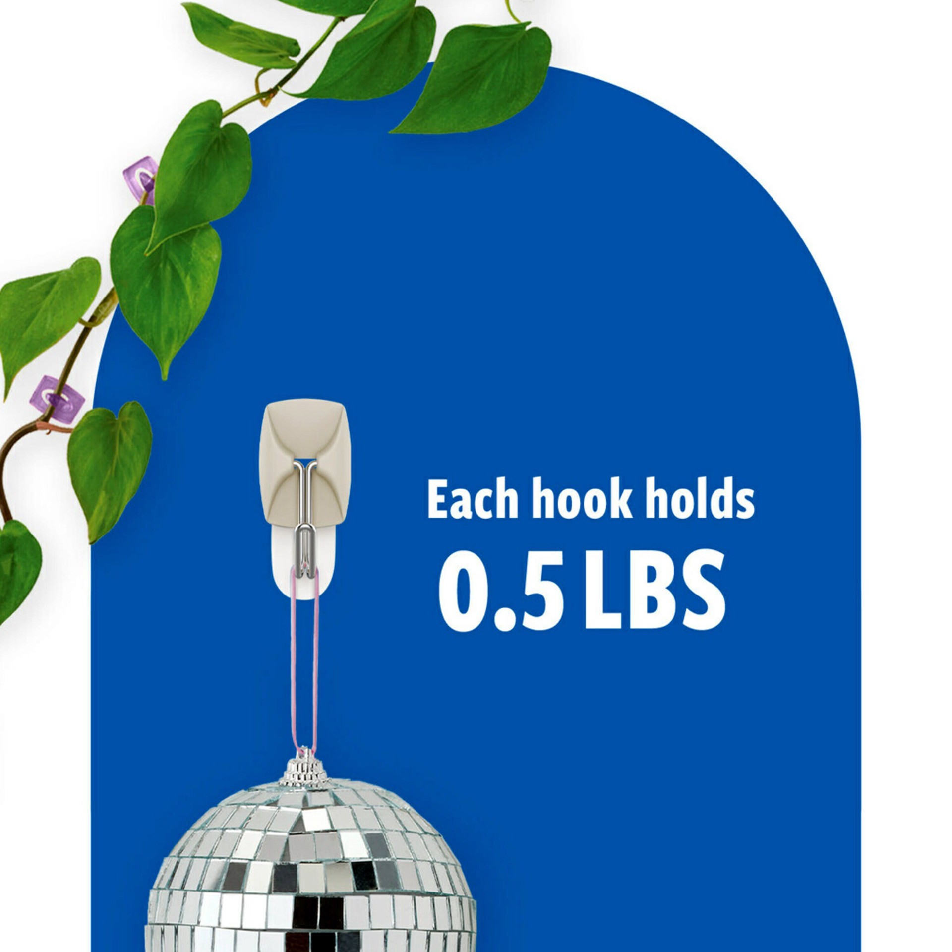 slide 2 of 6, Command Limited Edition Color Collection Gray Hanging hooks and nails (, 1 ct