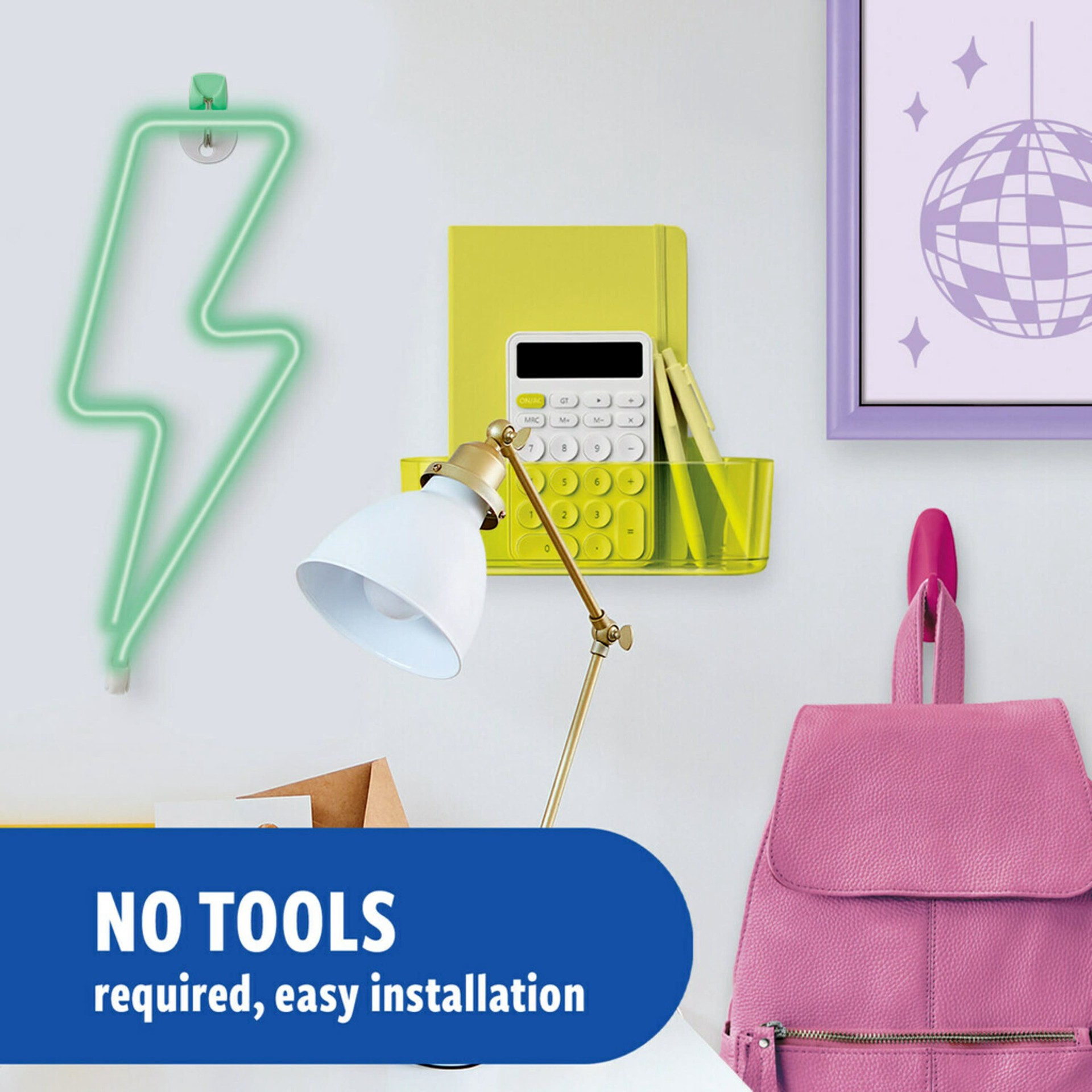 slide 5 of 6, Command Limited Edition Color Collection 4 -Pack Aloe Adhesive Storage/Utility hook (, 1 ct