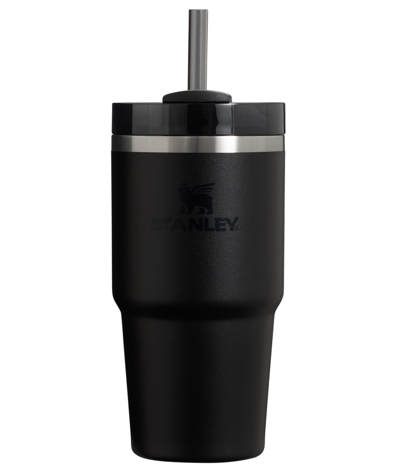 slide 1 of 4, Stanley Quencher H2.0 Flowstate Tumbler 20 -fl oz Stainless steel Insulated Water bottle - BLACK, 1 ct