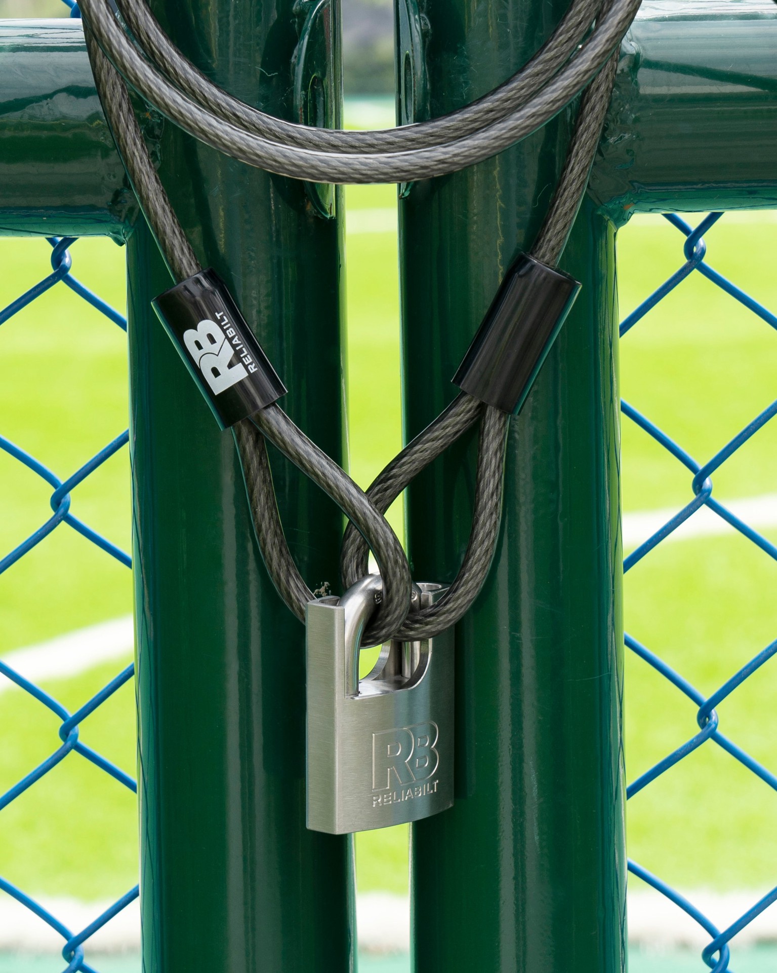 slide 3 of 6, RELIABILT Keyed Padlock, 2-3/8-in Wide x 1-in Shackle Keyed Different, 1 ct