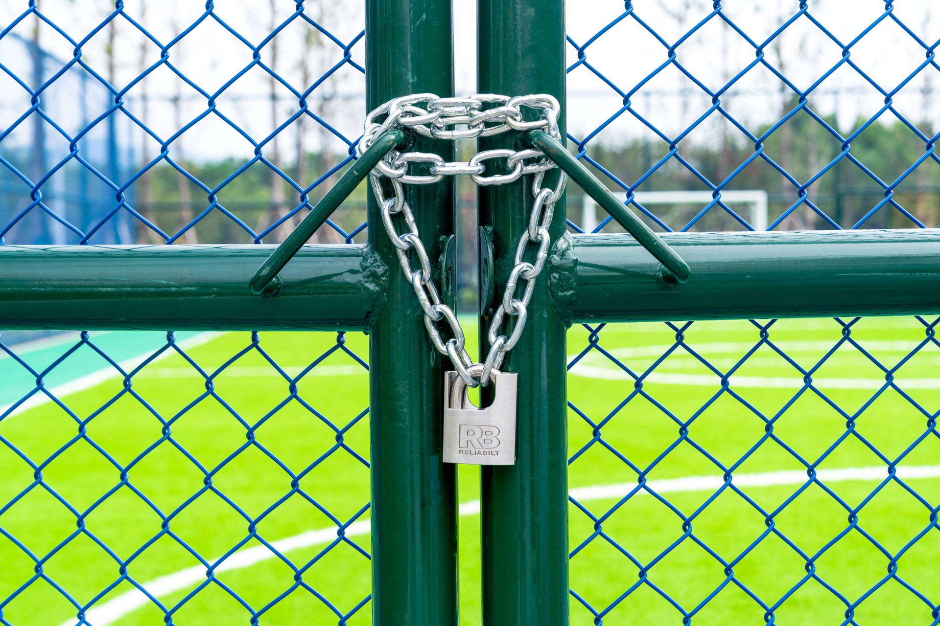 slide 4 of 6, RELIABILT Keyed Padlock, 2-3/8-in Wide x 1-in Shackle Keyed Different, 1 ct