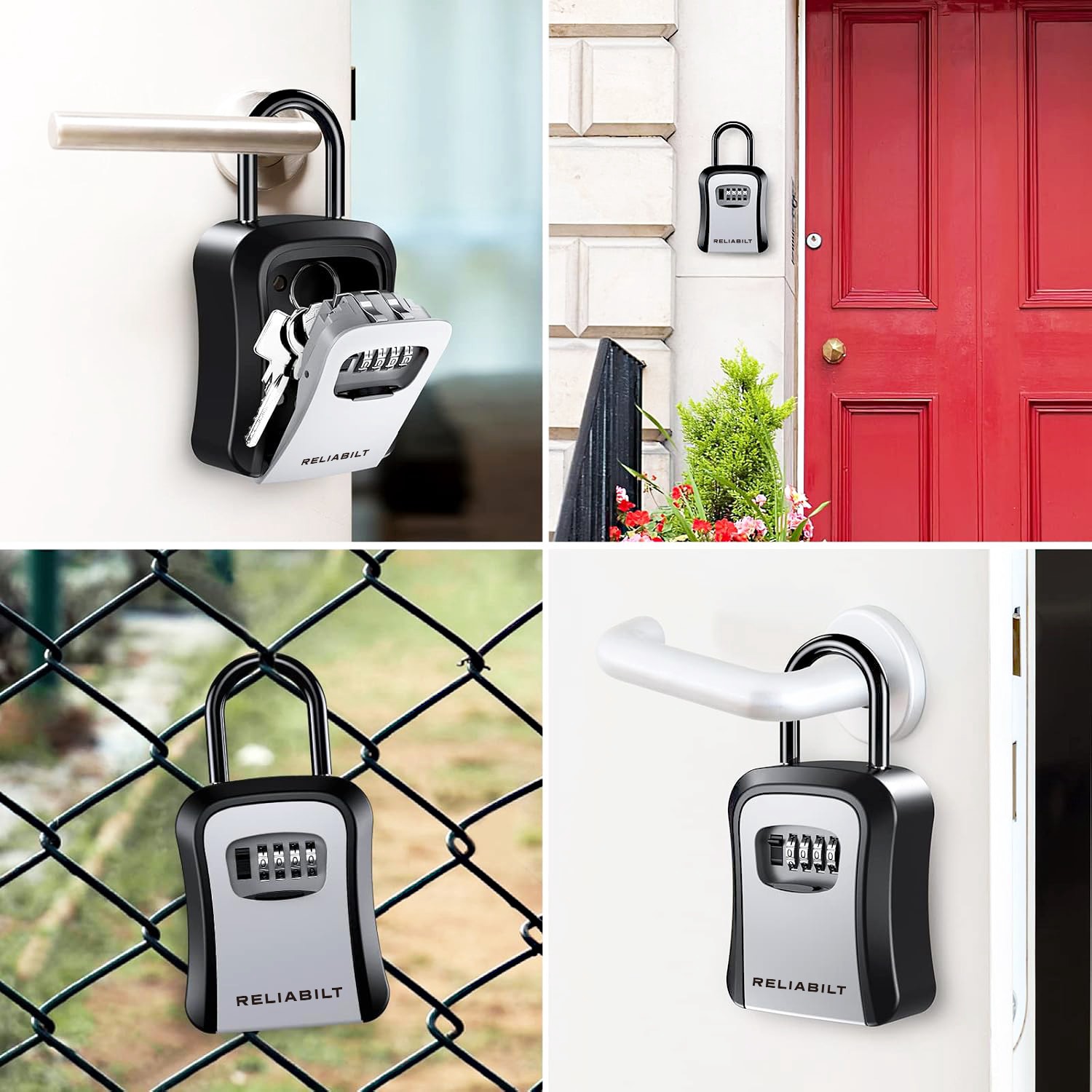 slide 5 of 6, RELIABILT Wall Mount Combination Lock Box (2-Pack), 1 ct