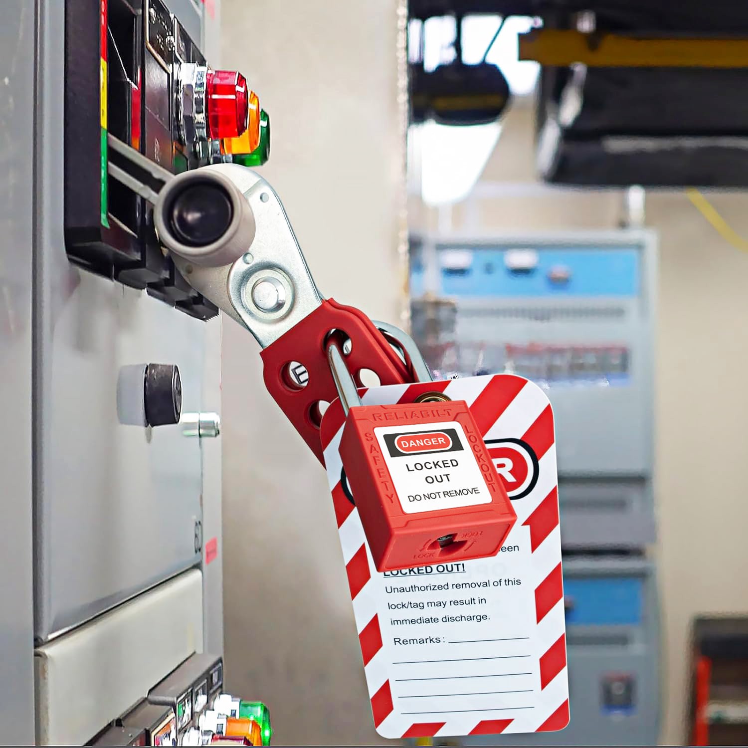 slide 3 of 6, RELIABILT Keyed Padlock, 1-9/16-in Wide x 1-1/2-in Shackle Keyed Different, 1 ct