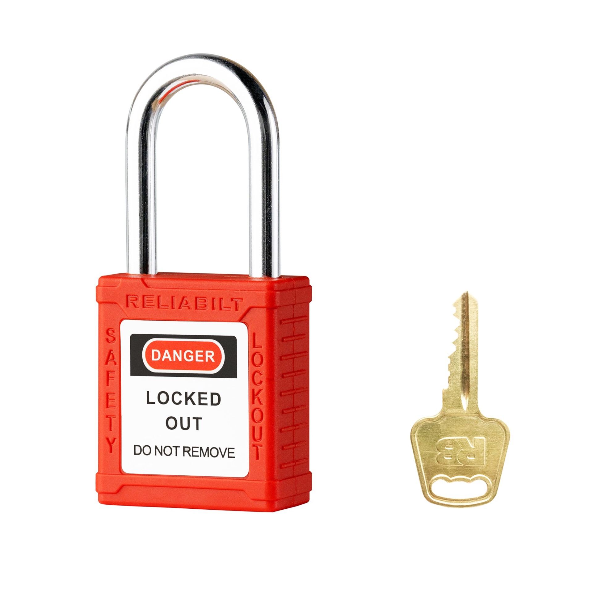 slide 1 of 6, RELIABILT Keyed Padlock, 1-9/16-in Wide x 1-1/2-in Shackle Keyed Different, 1 ct