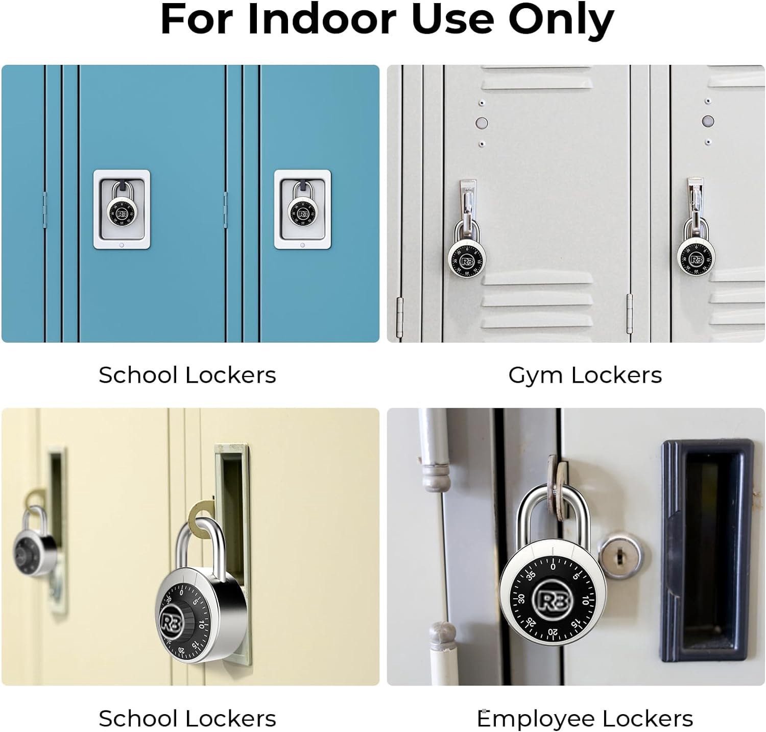 slide 3 of 6, RELIABILT Combination Padlock, 2-in Wide x 3/4-in Shackle, 1 ct