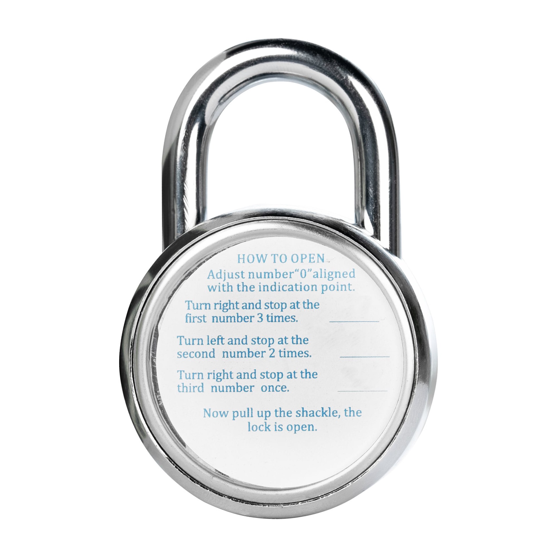 slide 6 of 6, RELIABILT Combination Padlock, 2-in Wide x 3/4-in Shackle, 1 ct