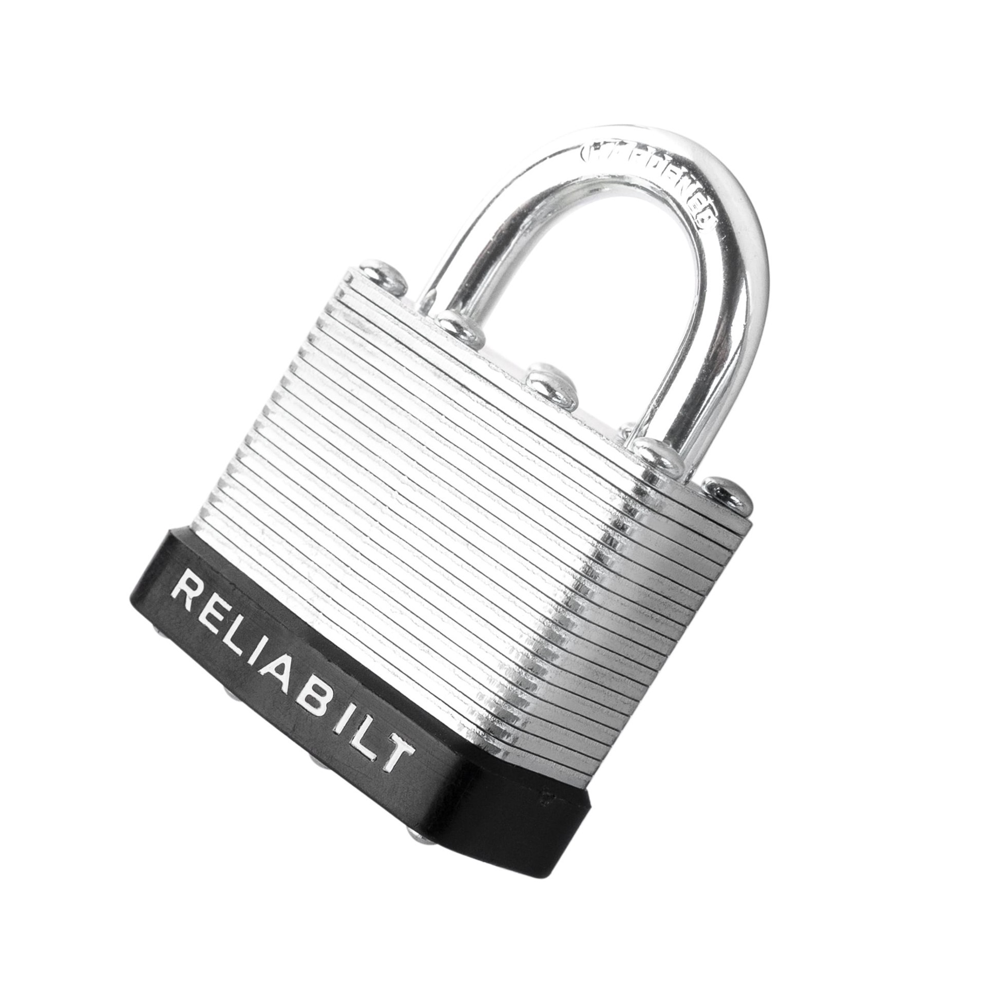 slide 6 of 6, RELIABILT Keyed Padlock, 1-9/16-in Wide x 3/4-in Shackle Keyed Alike (2-Pack), 1 ct