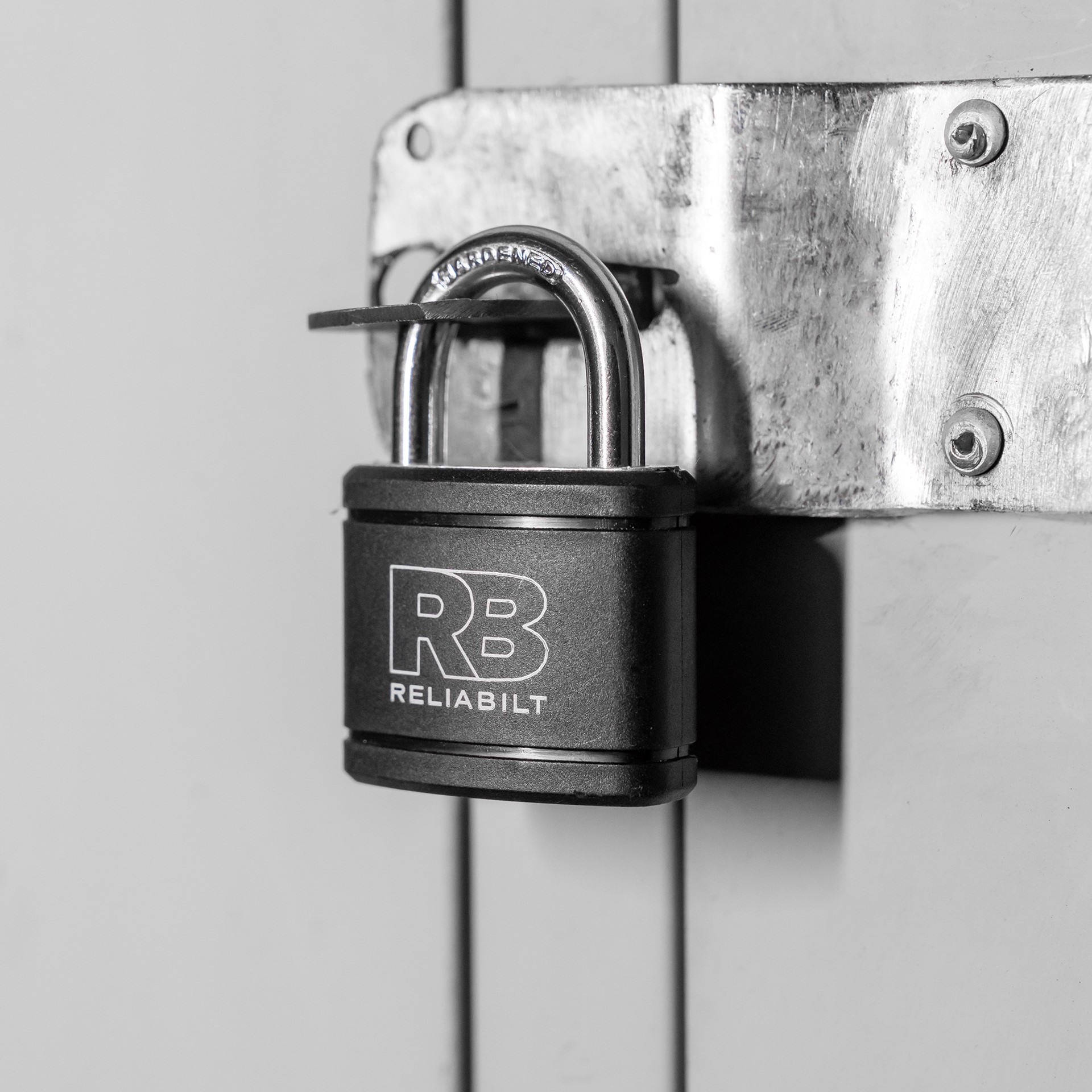 slide 3 of 6, RELIABILT Keyed Padlock, 1-5/8-in Wide x 7/8-in Shackle Keyed Different, 1 ct