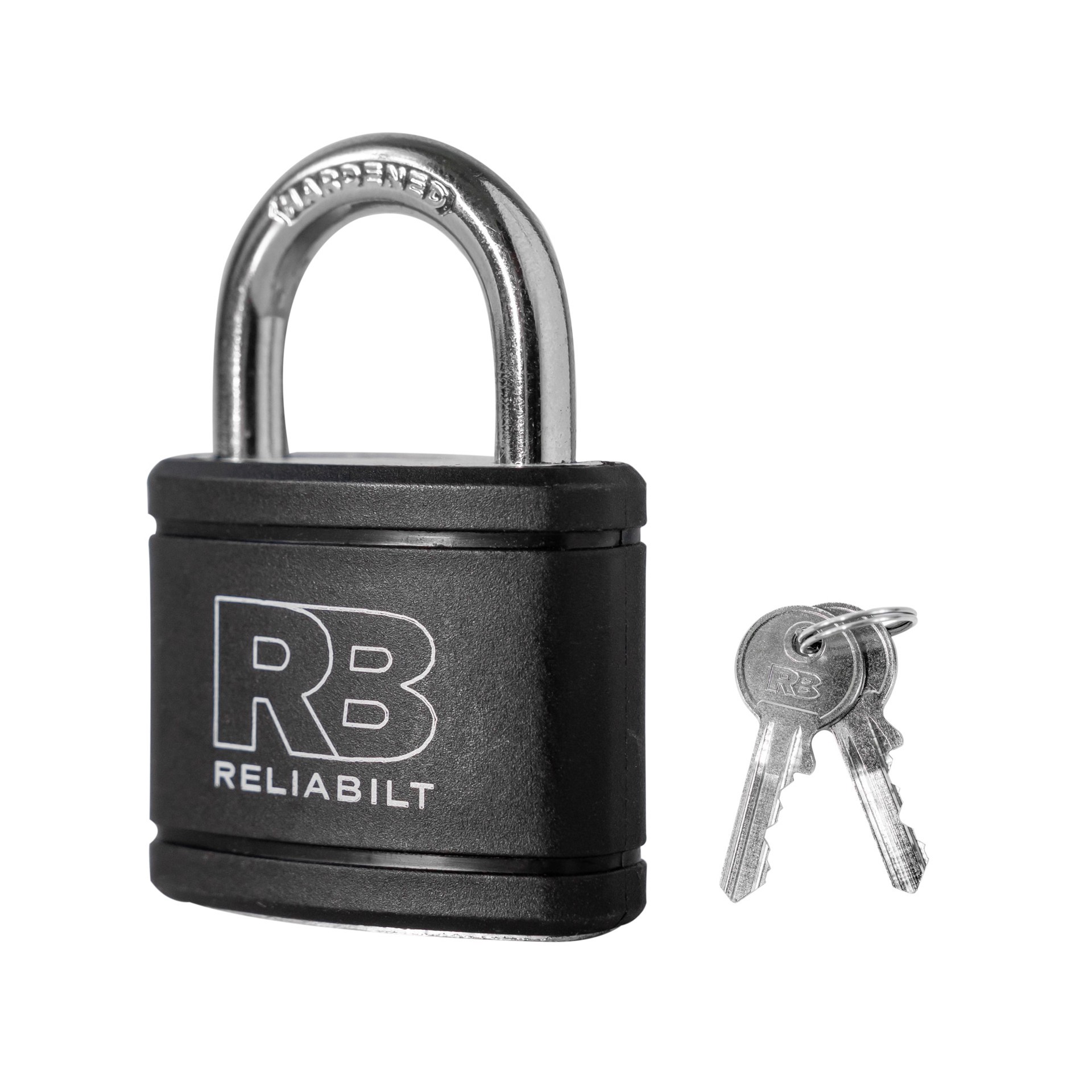 slide 1 of 6, RELIABILT Keyed Padlock, 1-5/8-in Wide x 7/8-in Shackle Keyed Different, 1 ct