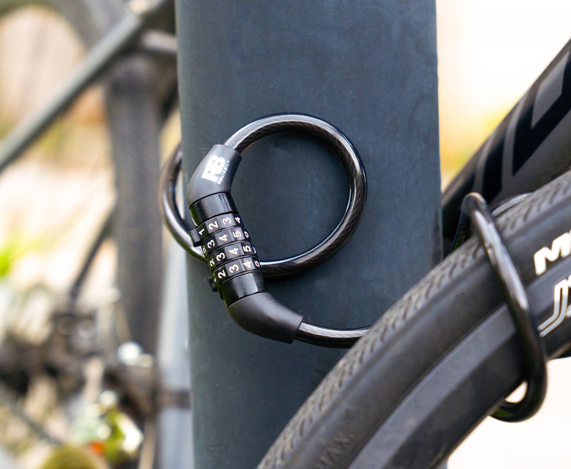 slide 3 of 6, RELIABILT 48-in Combination Cable Lock, 1 ct