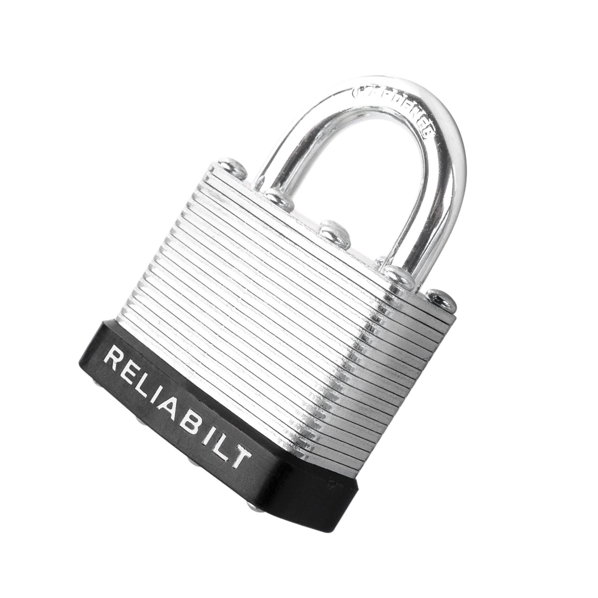 slide 6 of 6, RELIABILT Keyed Padlock, 1-9/16-in Wide x 3/4-in Shackle Keyed Alike (4-Pack), 1 ct