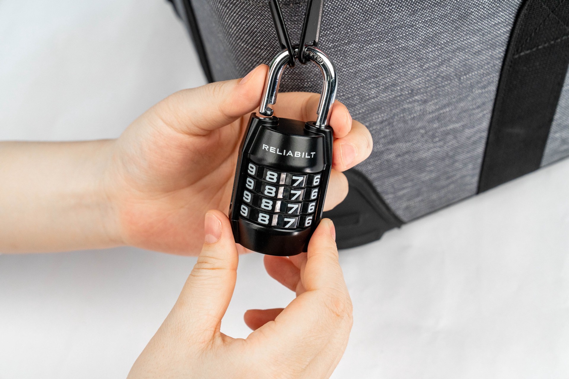 slide 5 of 6, RELIABILT Adjustable Combination Padlock, 1-9/16-in Wide x 7/8-in Shackle, 1 ct