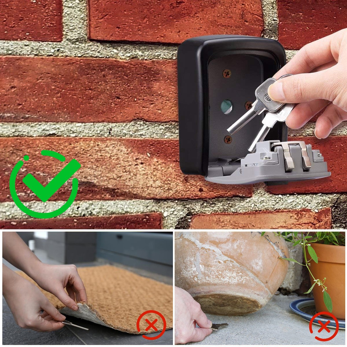 slide 4 of 6, RELIABILT Wall Mount Combination Lock Box, 1 ct