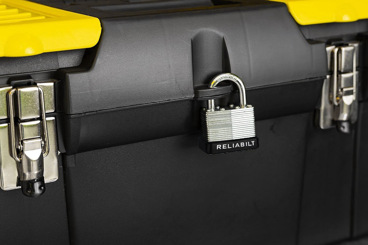 slide 3 of 6, RELIABILT Keyed Padlock, 1-15/16-in Wide x 1-in Shackle Keyed Alike (2-Pack), 1 ct