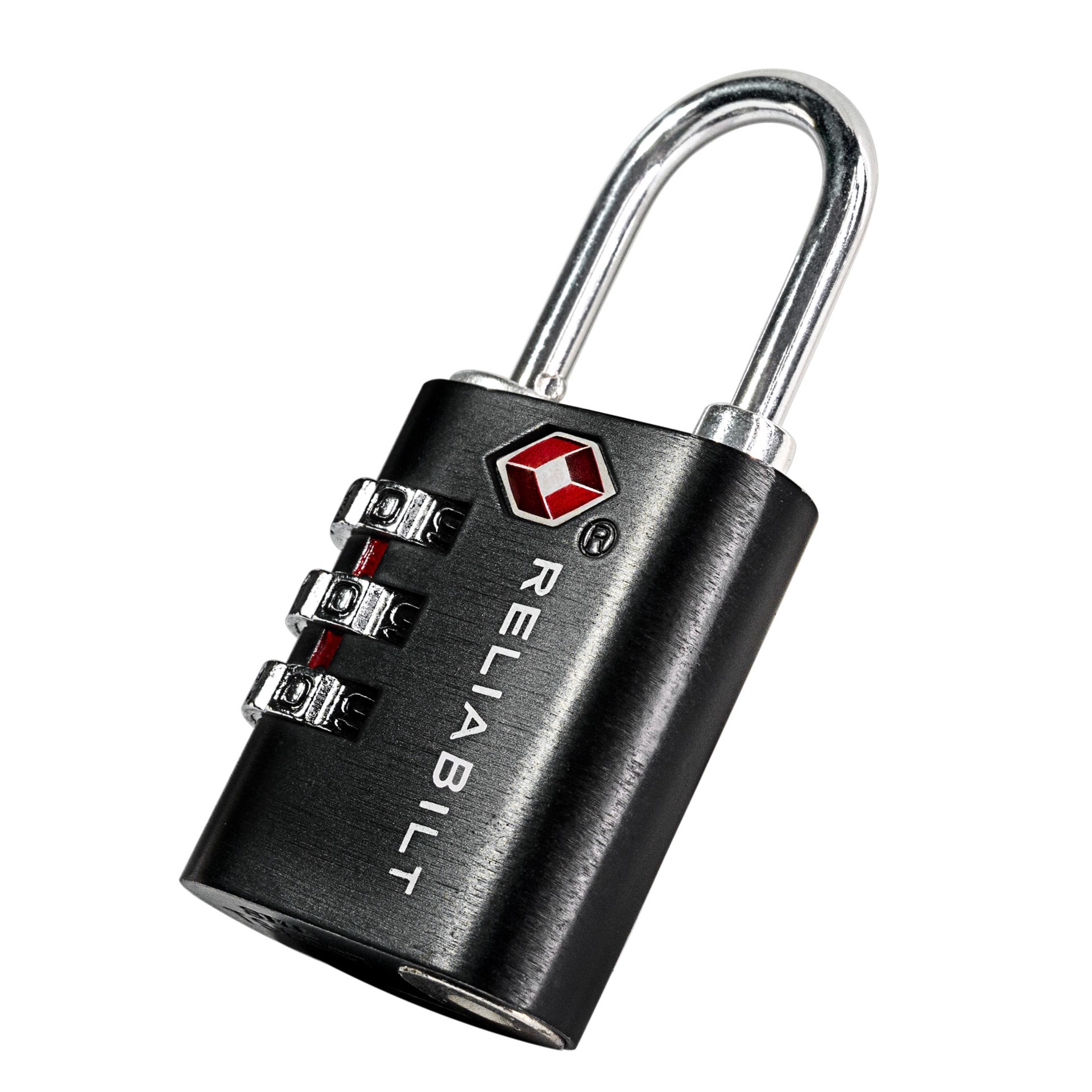 slide 4 of 6, RELIABILT Adjustable Combination Padlock, 1-1/4-in Wide x 15/16-in Shackle, TSA Accepted, 1 ct