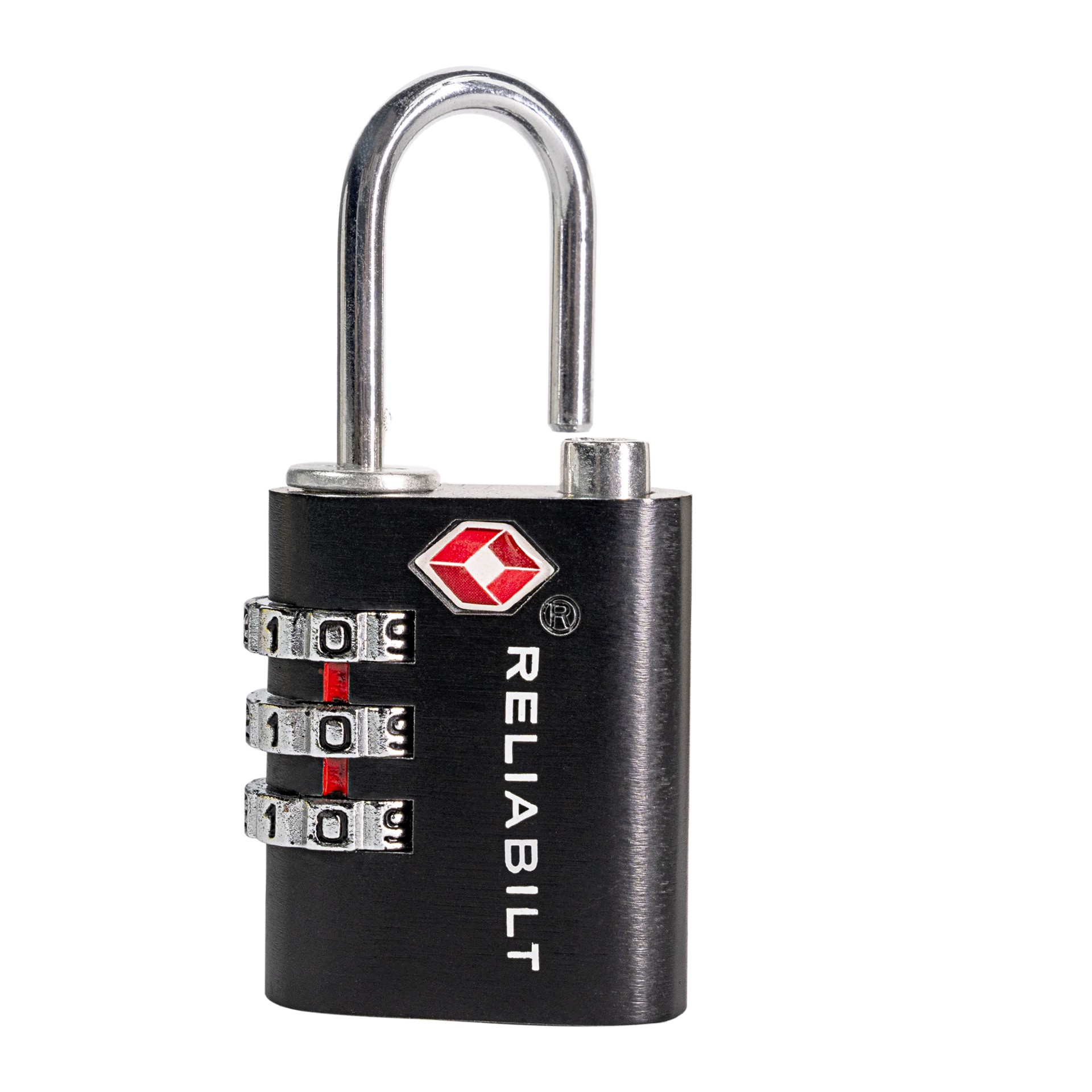 slide 1 of 6, RELIABILT Adjustable Combination Padlock, 1-1/4-in Wide x 15/16-in Shackle, TSA Accepted, 1 ct