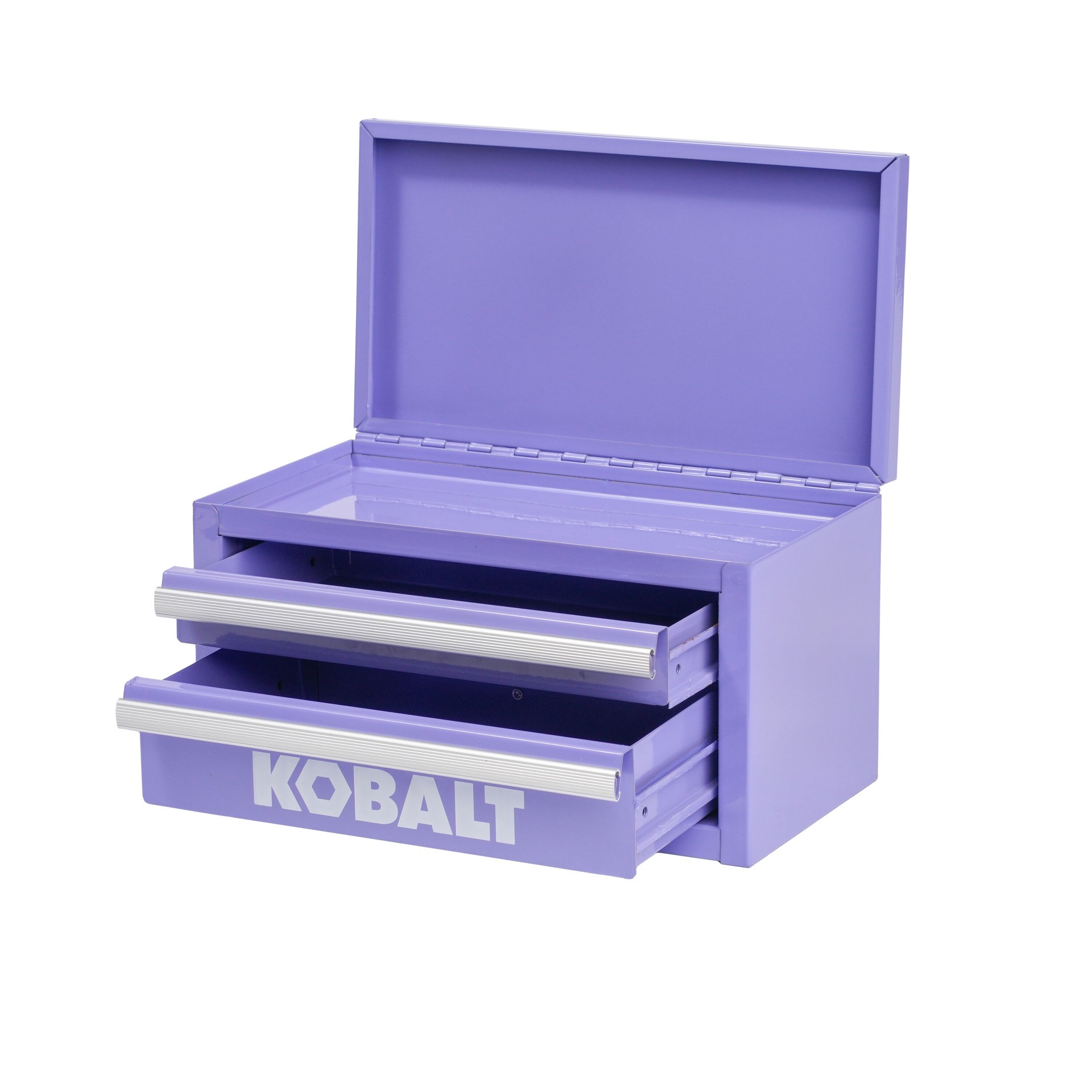 slide 2 of 6, Kobalt Portable Mini Toolbox 10.83-in W x 5.91-in H x 5.91-in D 2 -Drawer Lavender Steel Tool Box, 1 ct