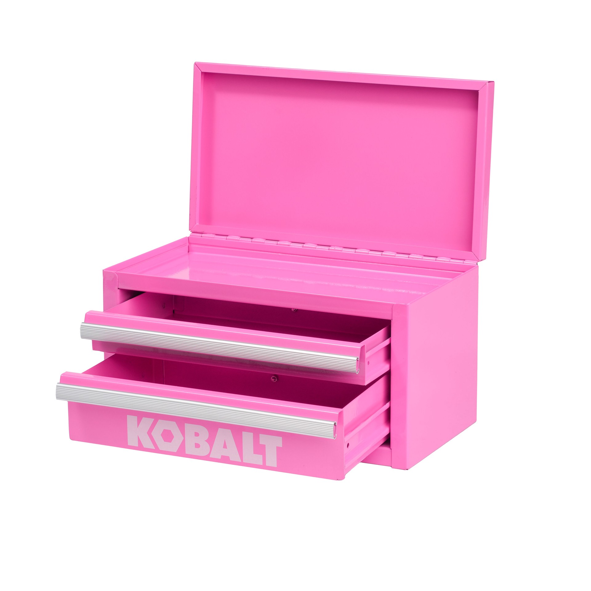 slide 2 of 6, Kobalt Portable Mini Toolbox 10.83-in W x 5.91-in H x 5.91-in D 2 -Drawer Hot Pink Steel Tool Box, 1 ct
