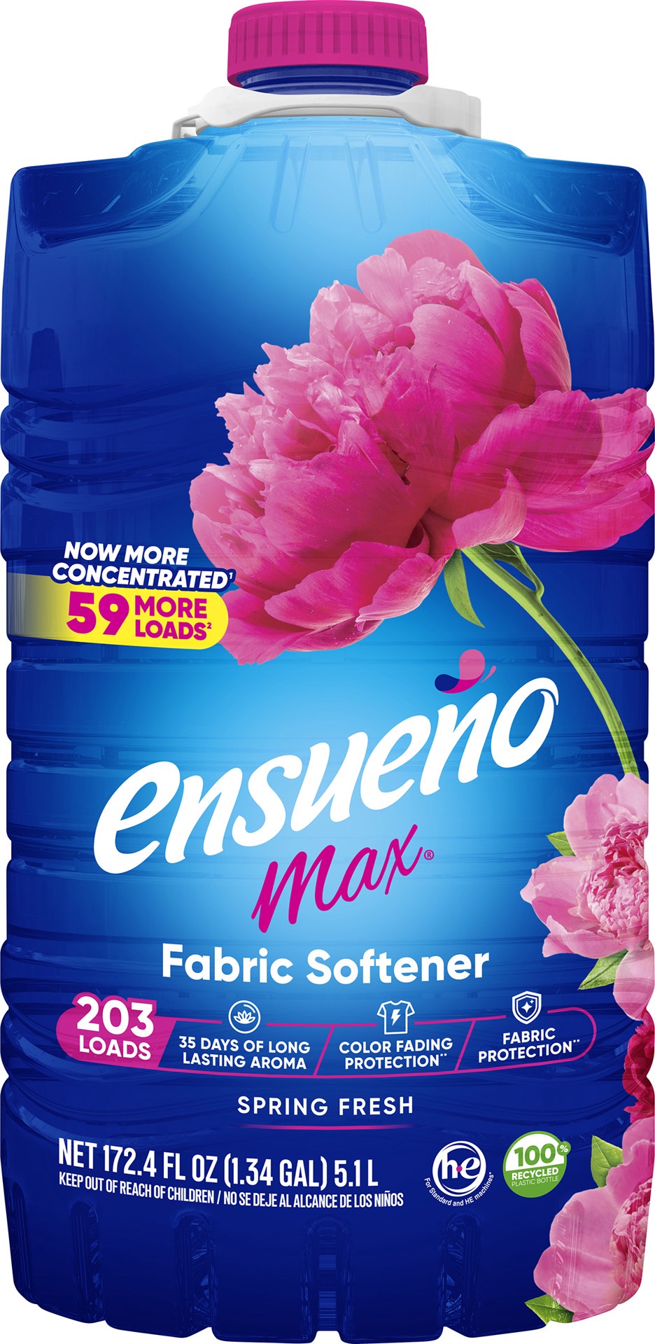slide 1 of 3, Ensueno Spring Fresh Fabric Softener Liquid 203 Loads 172 -fl oz, 1 ct