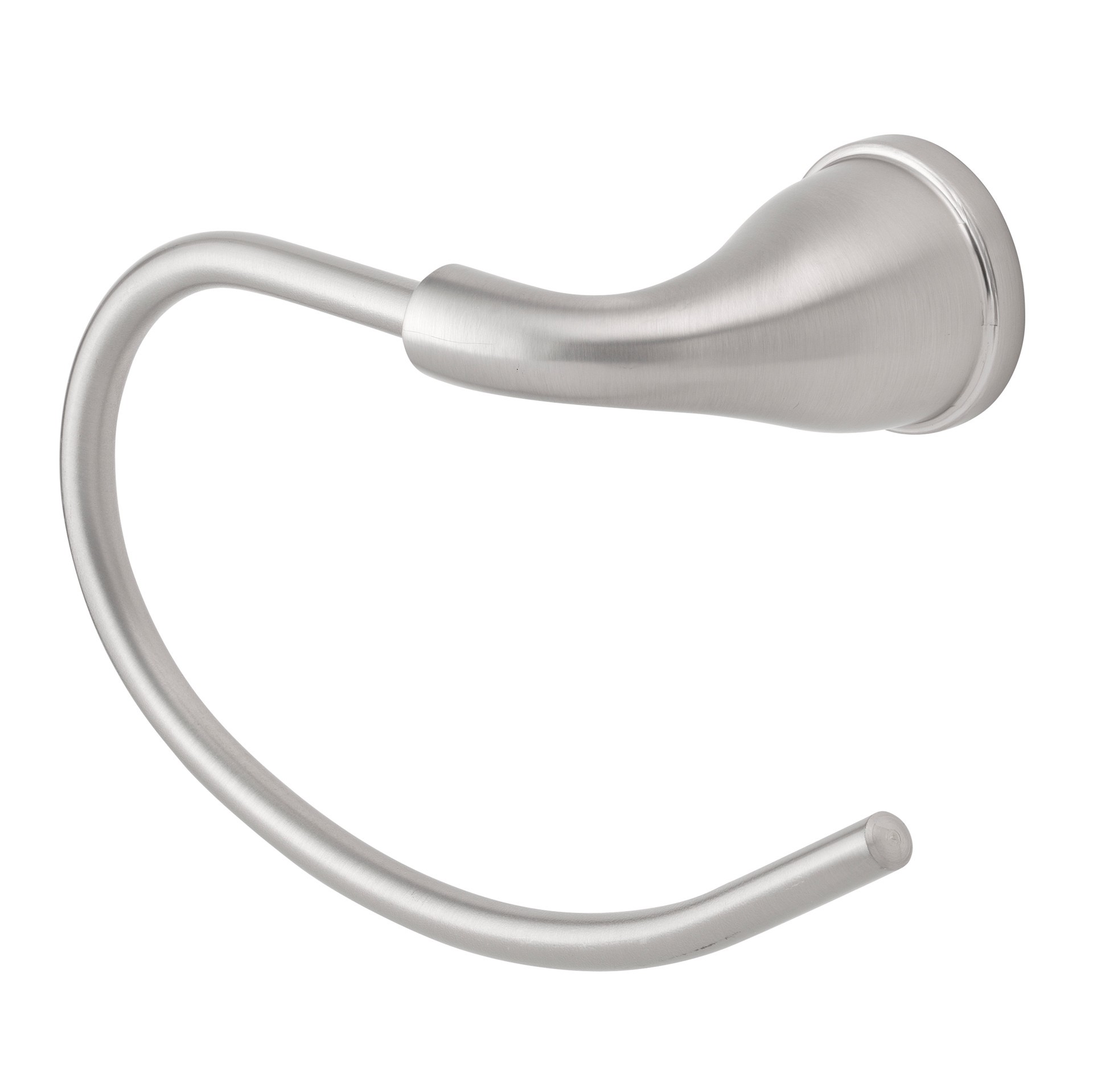 slide 2 of 6, Project Source Brushed Nickel Wall mount Single Towel Ring, 1 ct