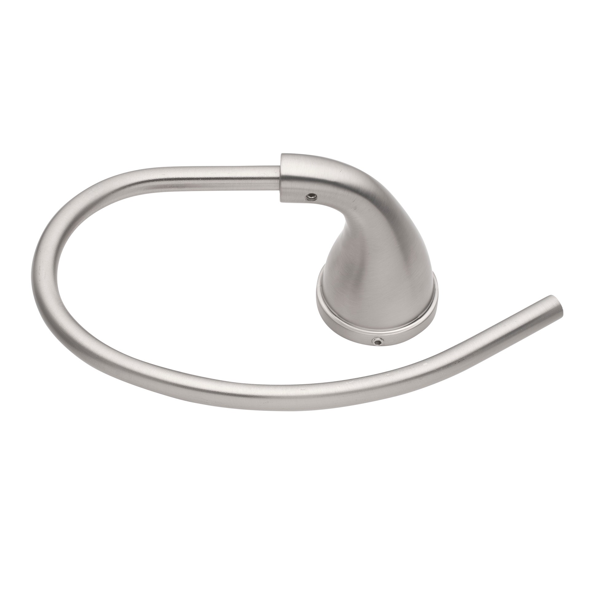 slide 4 of 6, Project Source Brushed Nickel Wall mount Single Towel Ring, 1 ct