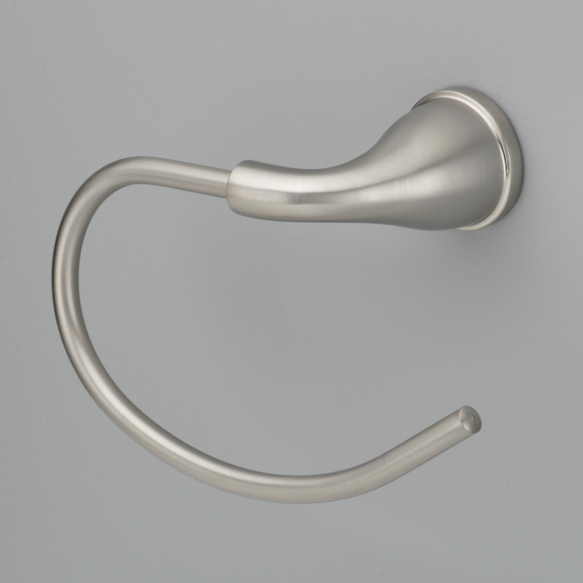 slide 6 of 6, Project Source Brushed Nickel Wall mount Single Towel Ring, 1 ct