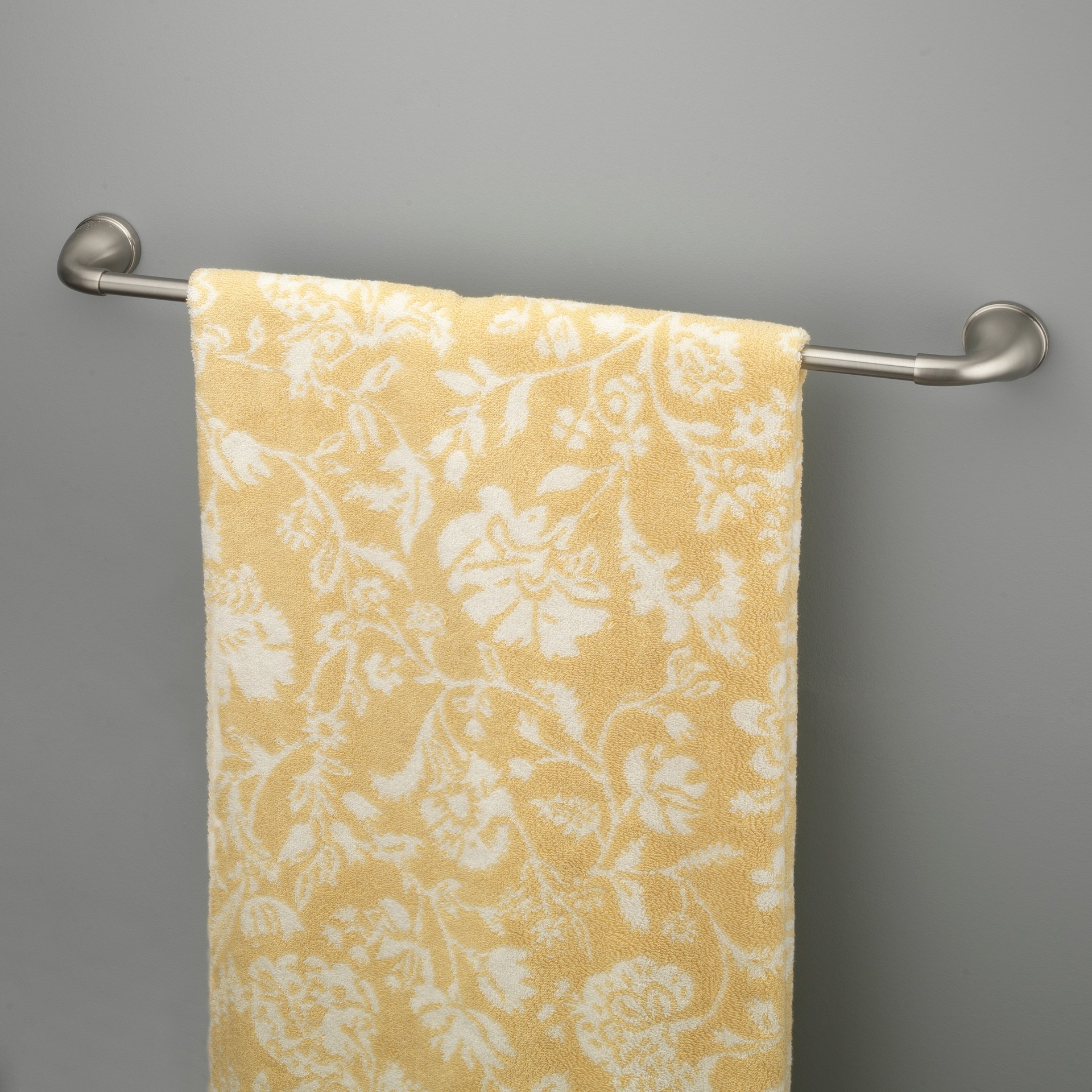 slide 5 of 6, Project Source 24-in Brushed Nickel Wall mount Single Towel Bar, 1 ct