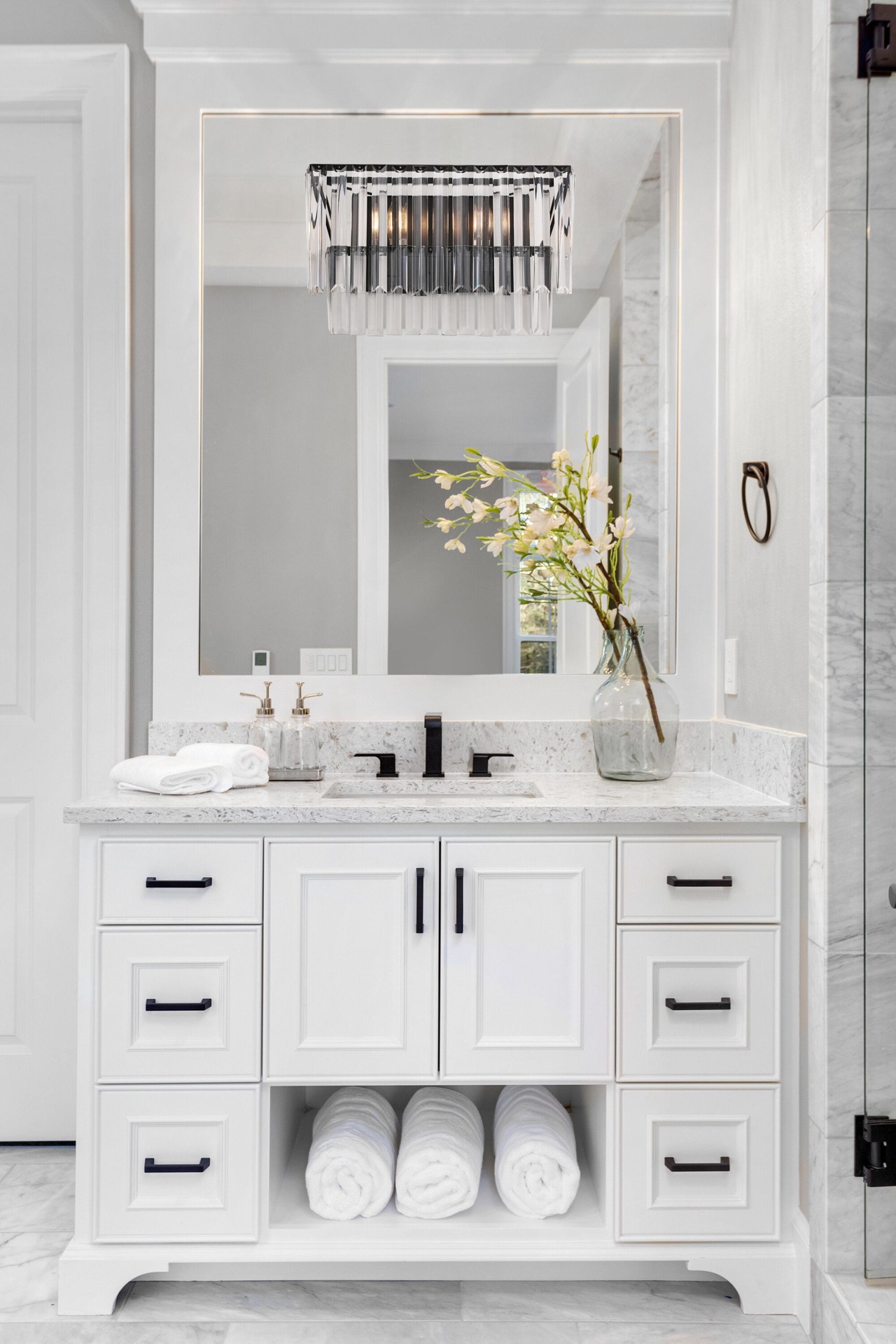 slide 5 of 6, allen + roth Atchison 16-in 2 -Light Matte Black Modern/contemporary Vanity light, 1 ct