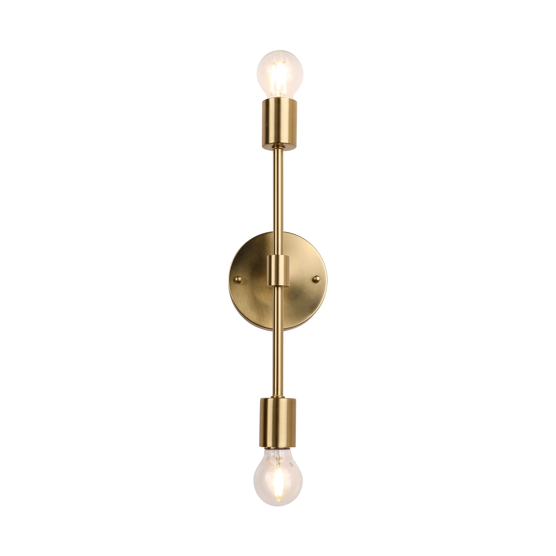slide 4 of 6, Origin 21 Shaye 4.5-in 2 Light Brushed Gold Modern/contemporary Bathroom Vanity light, 1 ct