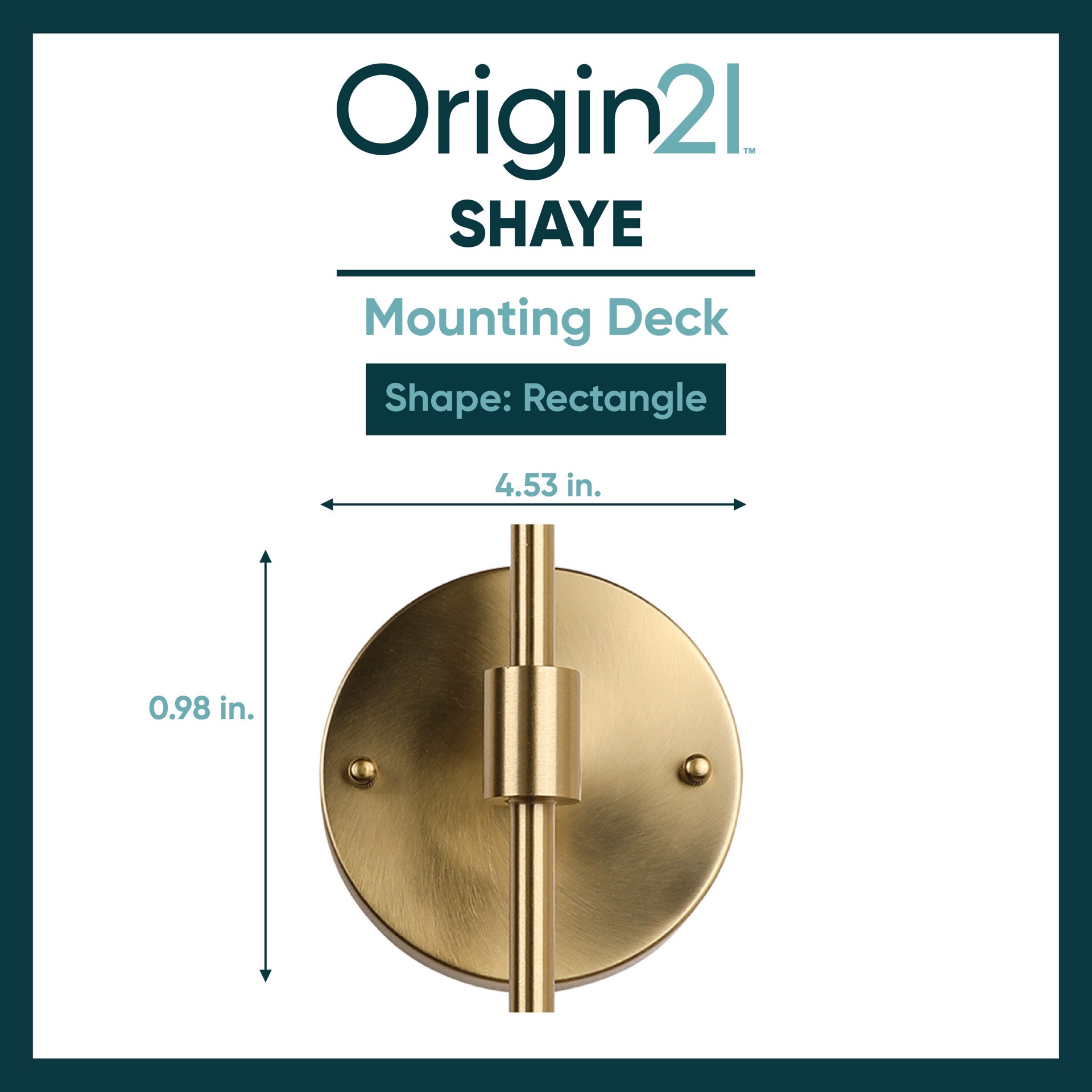 slide 3 of 6, Origin 21 Shaye 4.5-in 2 Light Brushed Gold Modern/contemporary Bathroom Vanity light, 1 ct
