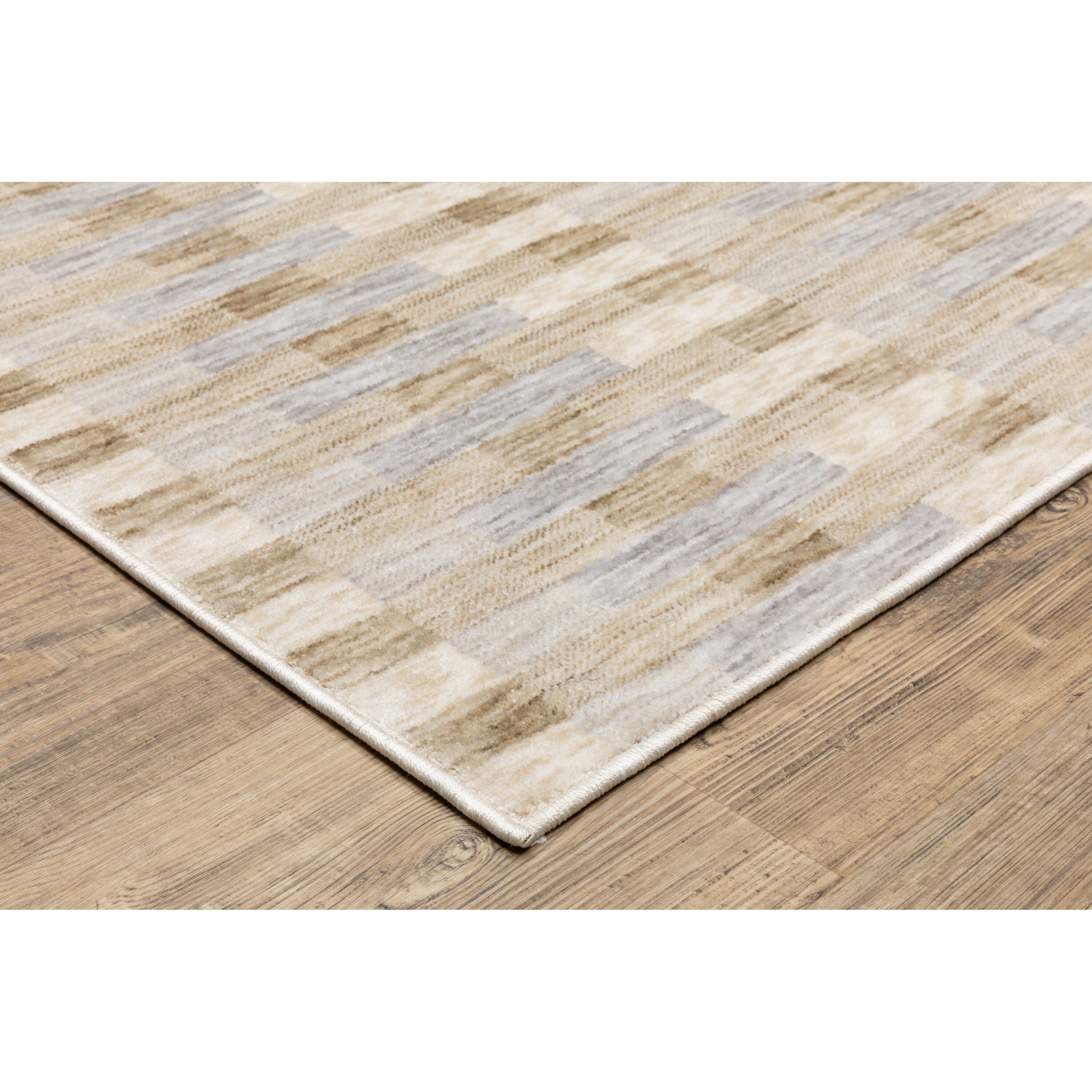 slide 3 of 6, Origin 21 Riverbend Checkers 5 x 8 (ft) Loomed Polyester Multicolor Rectangular Indoor Geometric Bohemian/Eclectic Spot Clean Only Pet Friendly Area rug, 1 ct