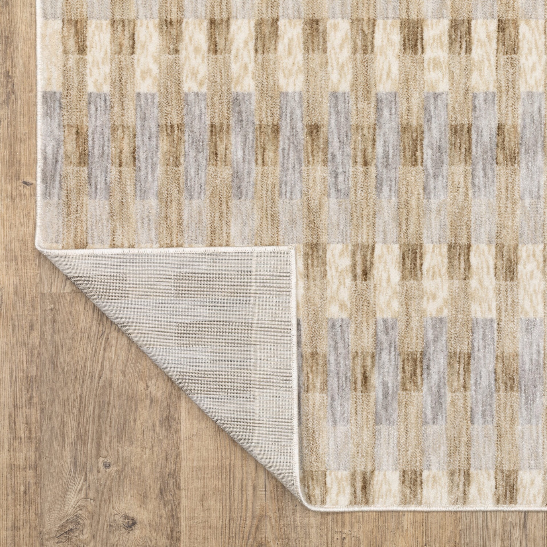 slide 4 of 6, Origin 21 Riverbend Checkers 5 x 8 (ft) Loomed Polyester Multicolor Rectangular Indoor Geometric Bohemian/Eclectic Spot Clean Only Pet Friendly Area rug, 1 ct