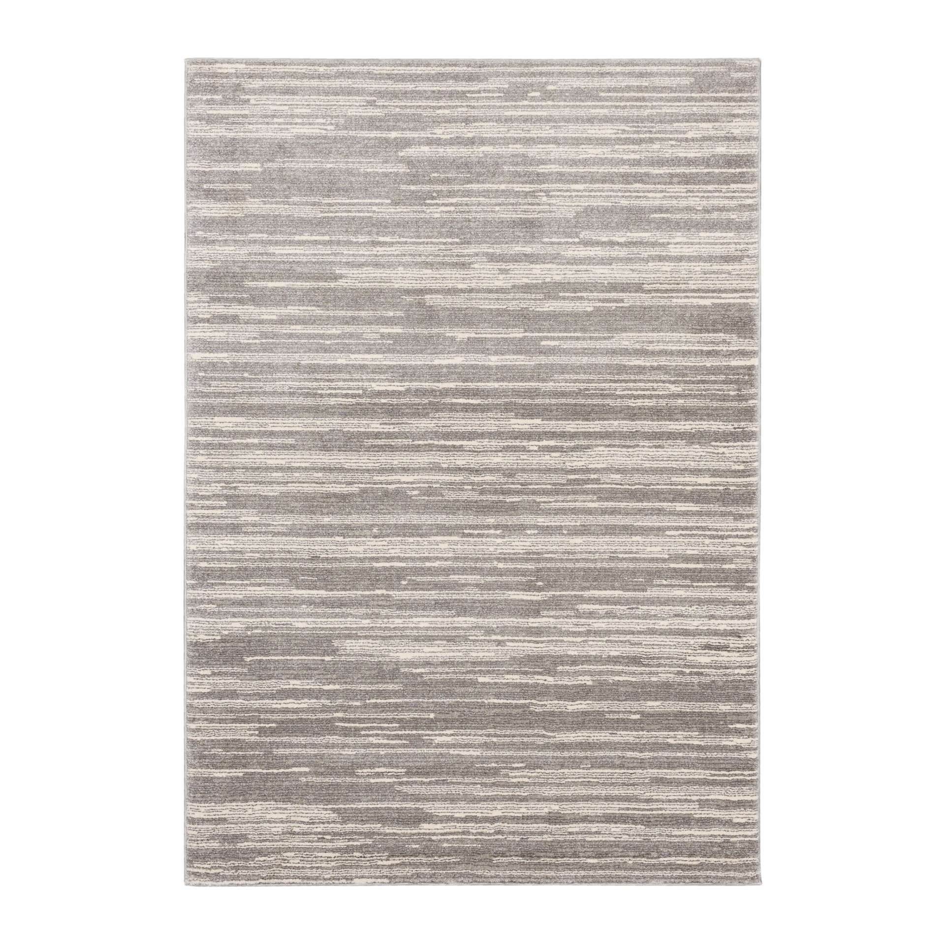 slide 2 of 6, Origin 21 Tranquil Drift 5 x 7 (ft) Loomed Polypropylene Gray Rectangular Indoor Spot Clean Only Pet Friendly Area rug, 1 ct