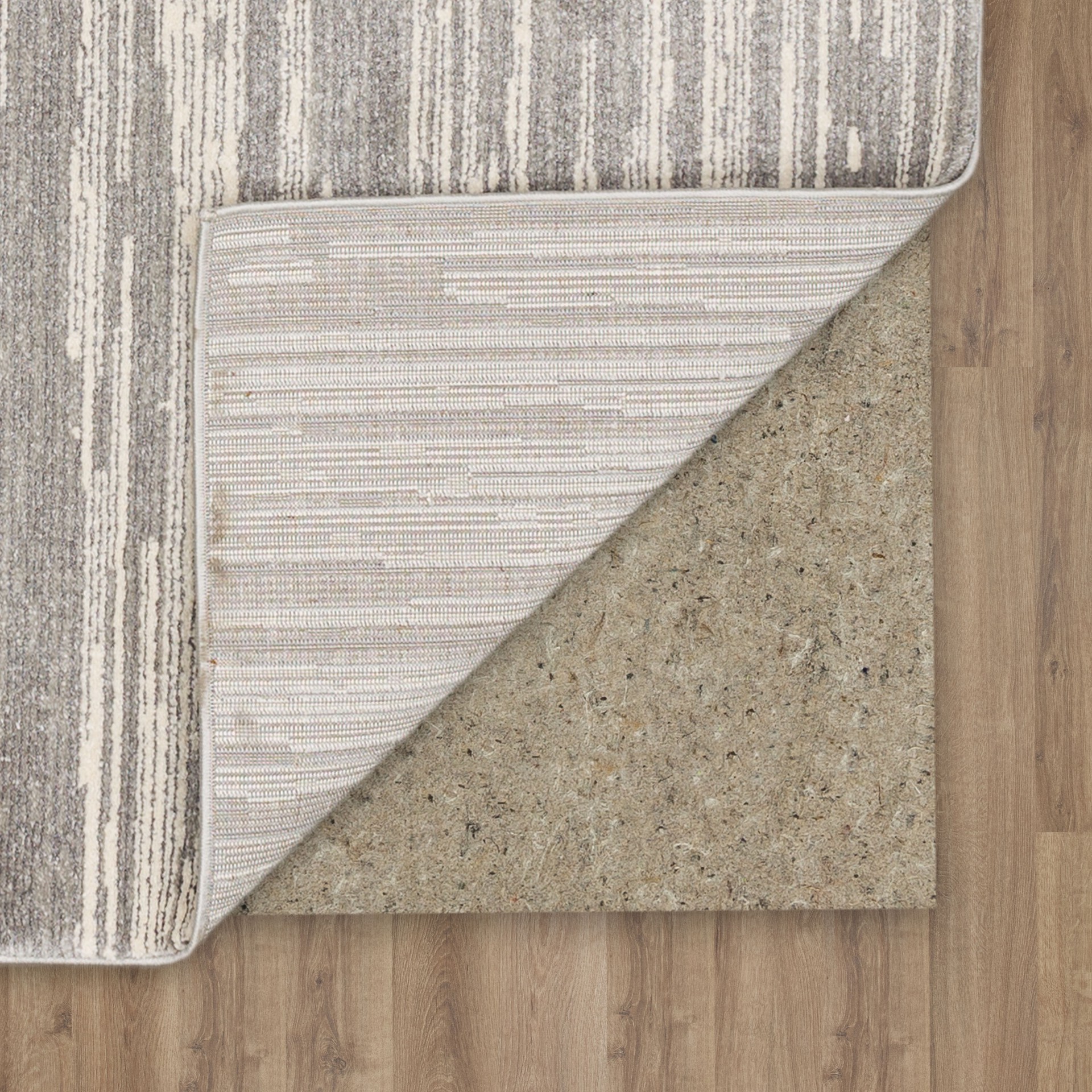 slide 6 of 6, Origin 21 Tranquil Drift 5 x 7 (ft) Loomed Polypropylene Gray Rectangular Indoor Spot Clean Only Pet Friendly Area rug, 1 ct