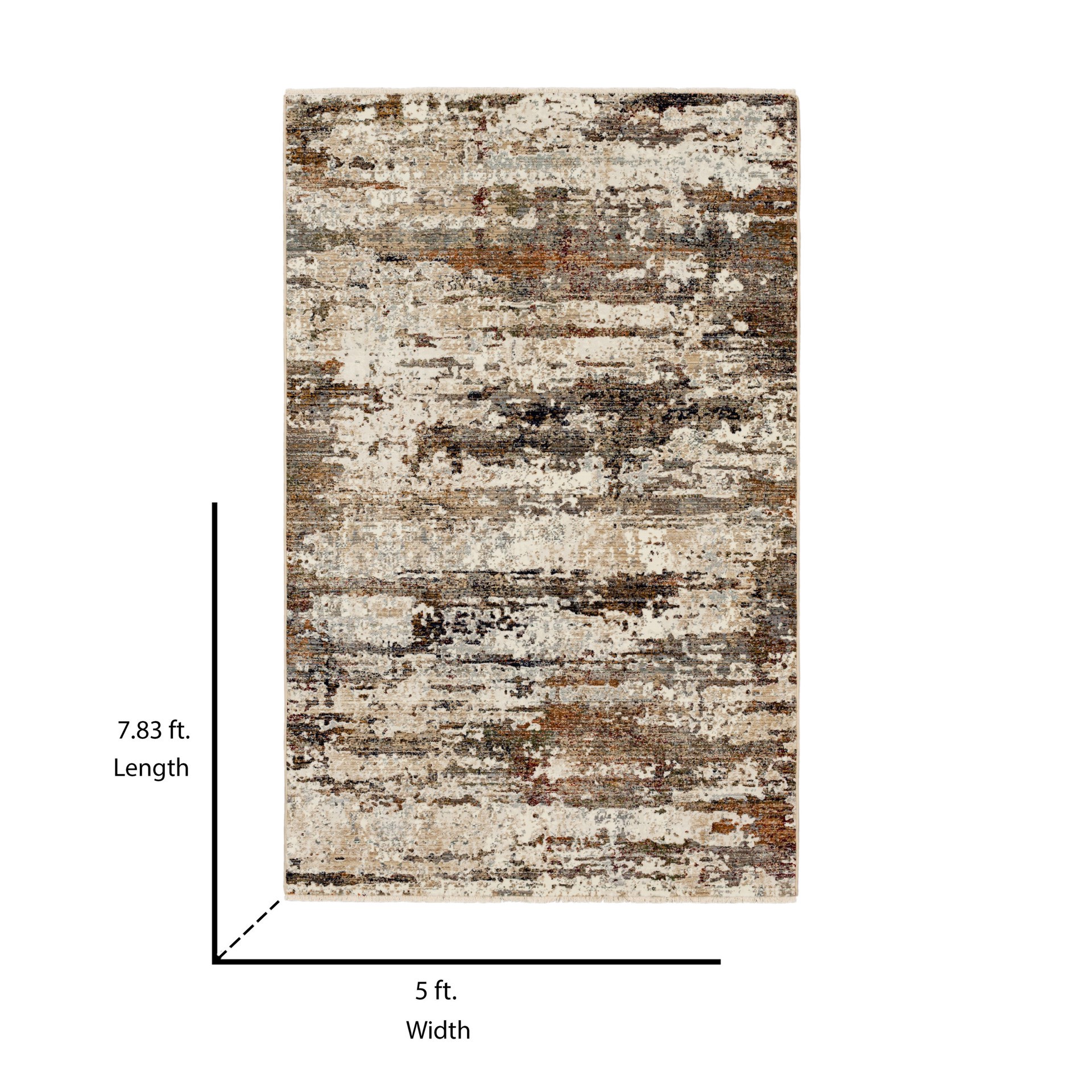 slide 4 of 6, Origin 21 with STAINMASTER Blue Fireclay 5 x 8 (ft) Loomed Polypropylene Multiple colors/finishes Rectangular Indoor Spot Clean Only Pet Friendly Area rug, 1 ct