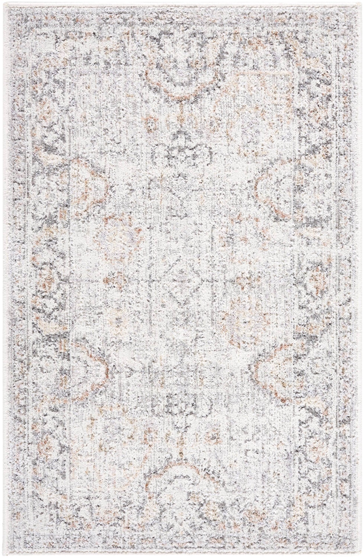 slide 2 of 6, allen + roth Courageous Trove 2 x 3 (ft) Loomed Gray Rectangular Indoor Medallion Oriental Pet Friendly Area rug, 1 ct