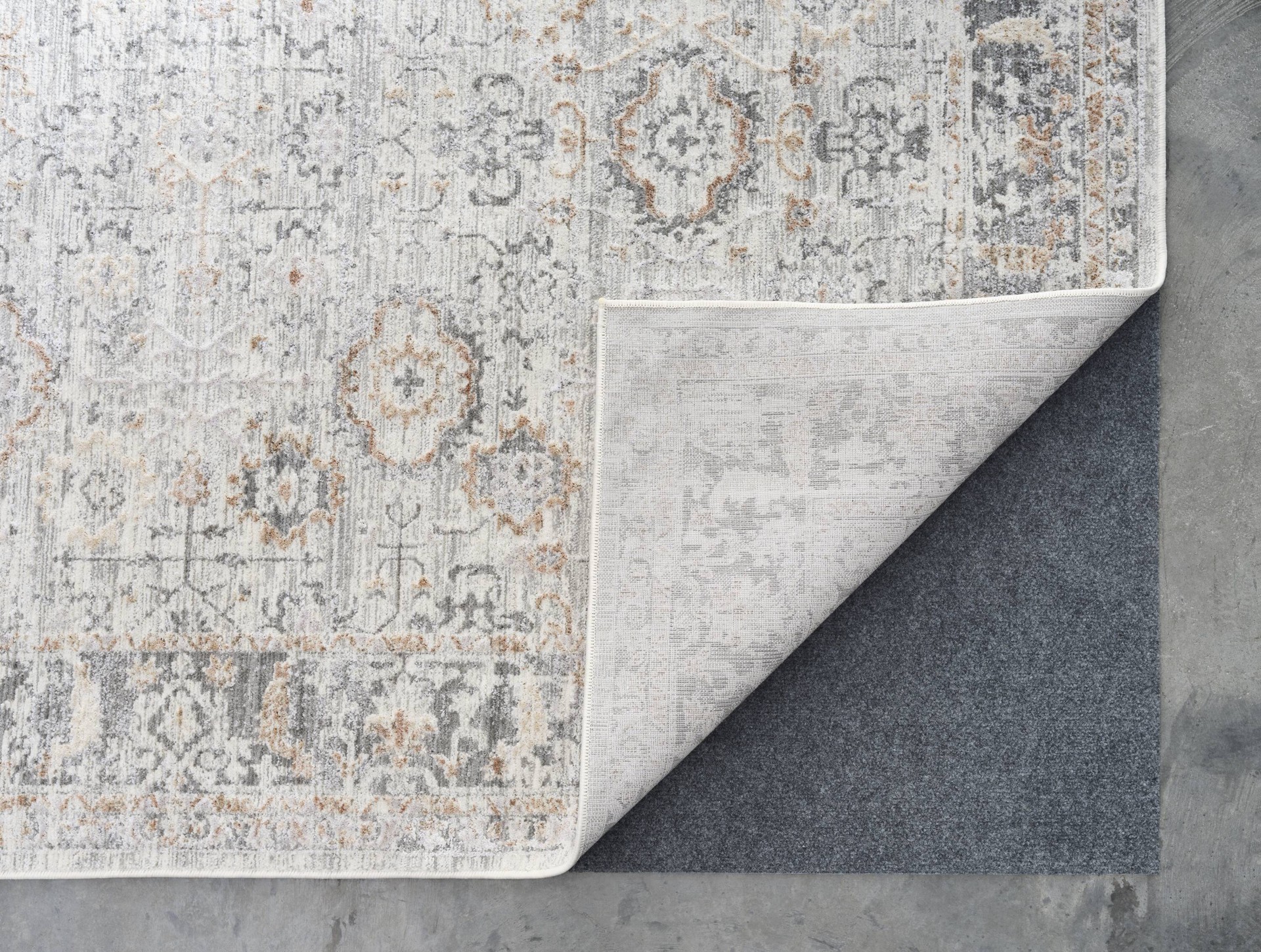 slide 3 of 6, allen + roth Courageous Trove 2 x 3 (ft) Loomed Gray Rectangular Indoor Medallion Oriental Pet Friendly Area rug, 1 ct