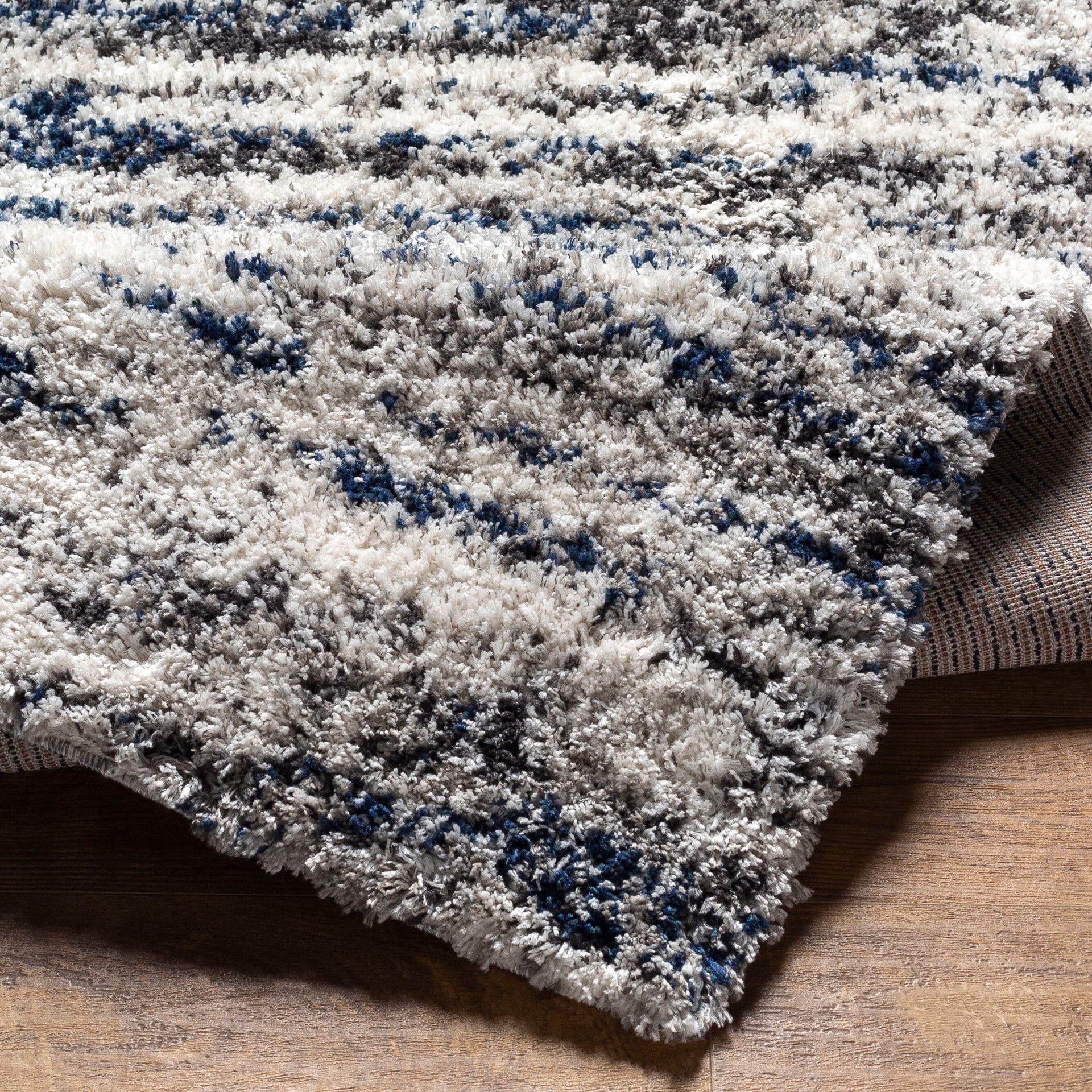 slide 4 of 6, allen + roth Ink-Scattered Ivory 2 x 8 (ft) Loomed Multi Rectangular Indoor Abstract Mid-Century Modern Pet Friendly Runner rug, 1 ct