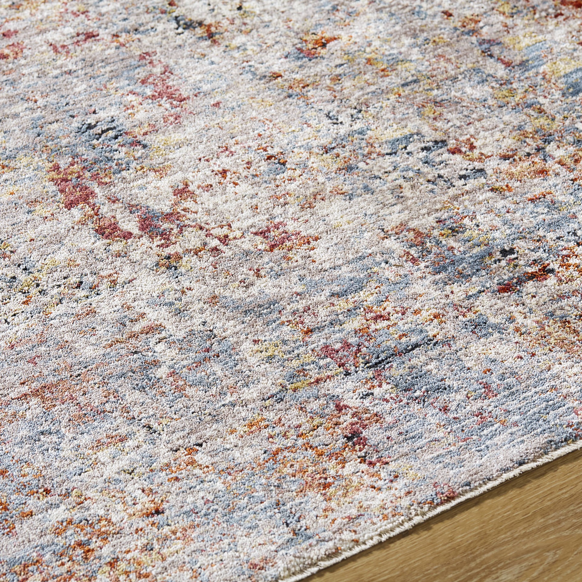 slide 4 of 6, Origin 21 River Embers 2 x 8 (ft) Loomed Polyester Multi Rectangular Indoor Abstract Mid-Century Modern Spot Clean Only Runner rug, 1 ct