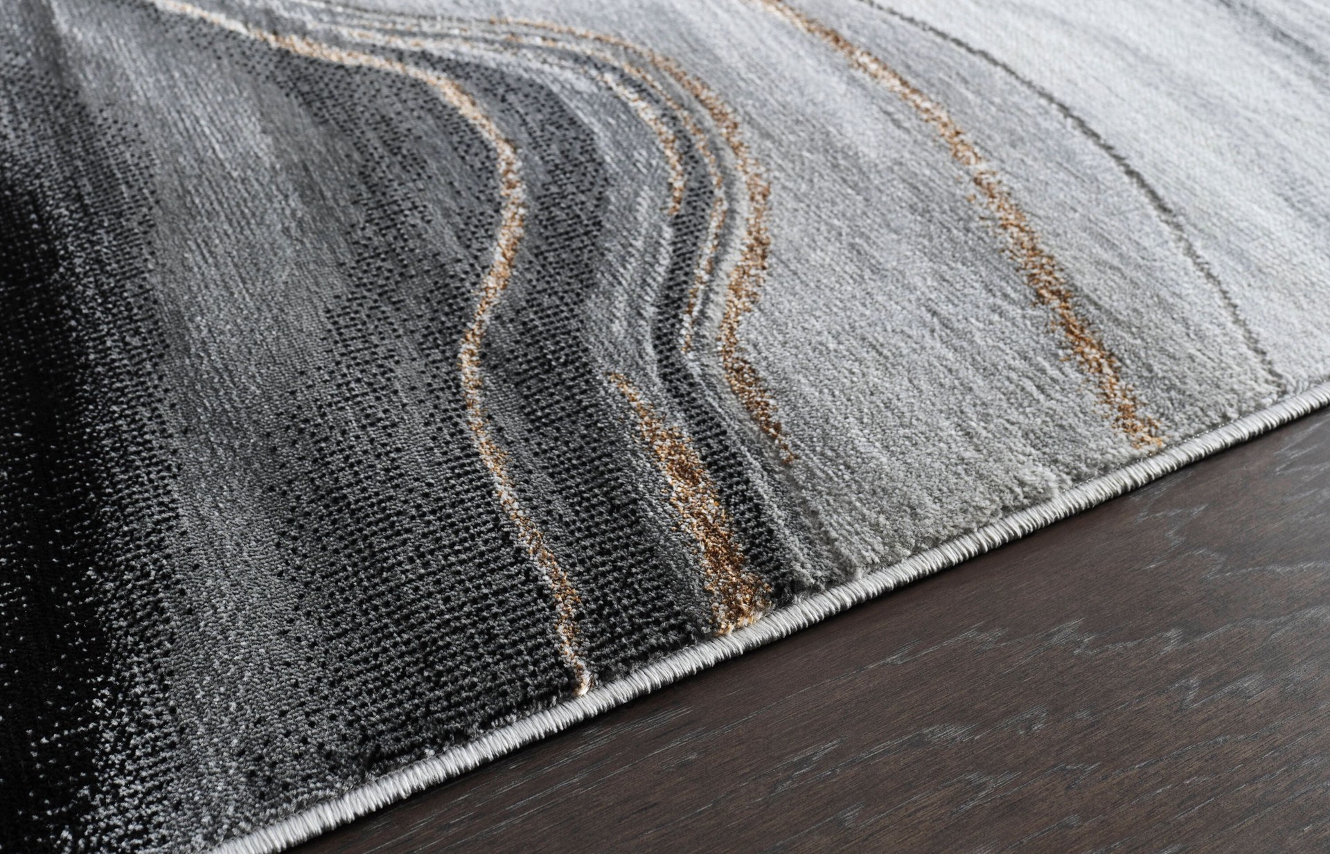 slide 5 of 6, Origin 21 Endless Space 5 x 8 (ft) Loomed Onyx Rectangular Indoor Geode Mid-Century Modern Pet Friendly Area rug, 1 ct