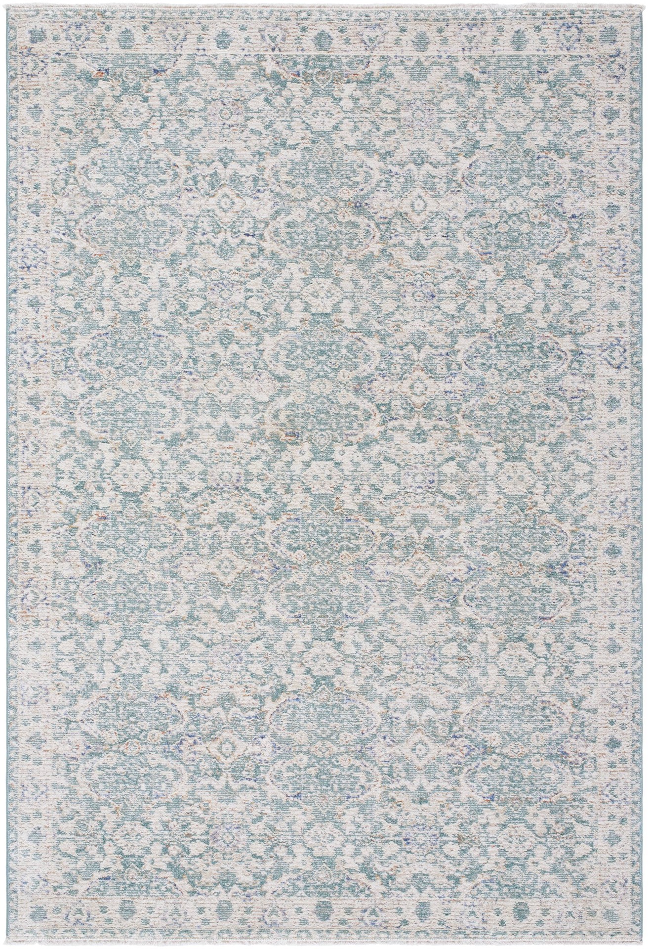 slide 2 of 6, allen + roth Olive Flowers 5 x 8 (ft) Loomed Green Rectangular Indoor Floral/Botanical Persian Pet Friendly Area rug, 1 ct