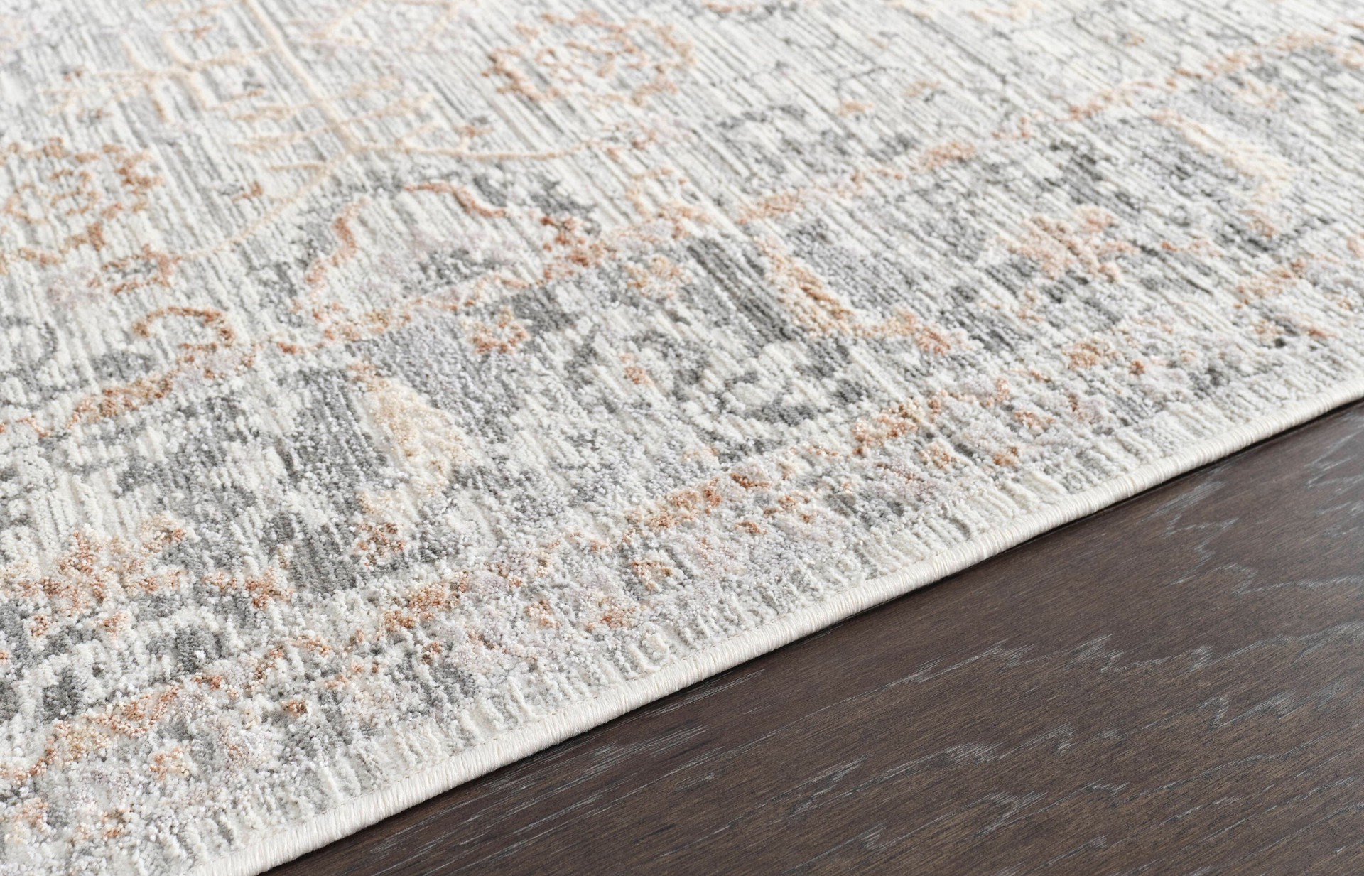 slide 4 of 6, allen + roth Courageous Trove 5 x 8 (ft) Loomed Gray Rectangular Indoor Medallion Oriental Pet Friendly Area rug, 1 ct