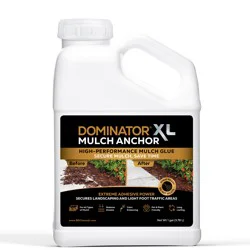 DOMINATOR 1 Gallons Clear Adhesive Rock, Pea, Gravel Mulch Glue